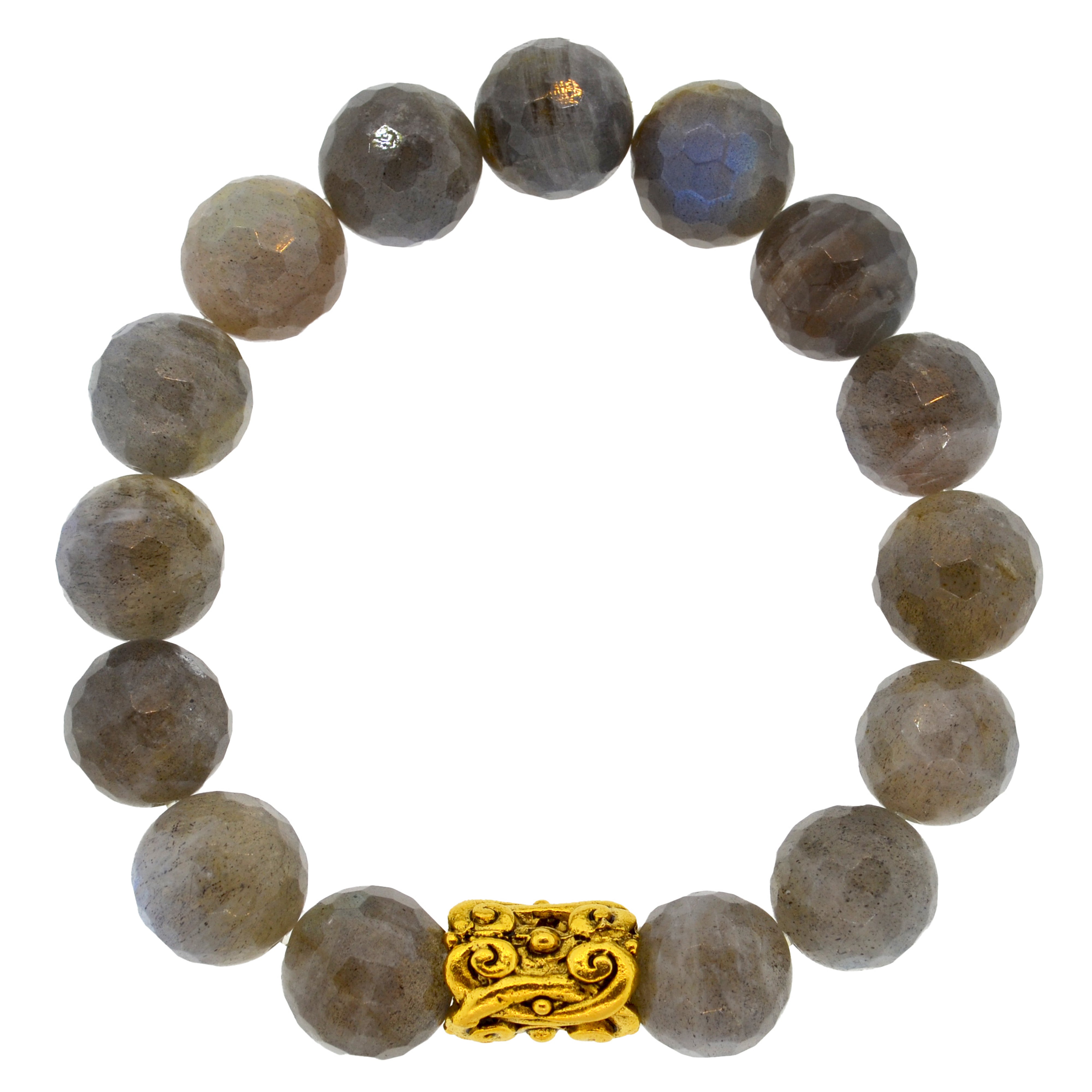 Labradorite Baroque Scroll Bracelet