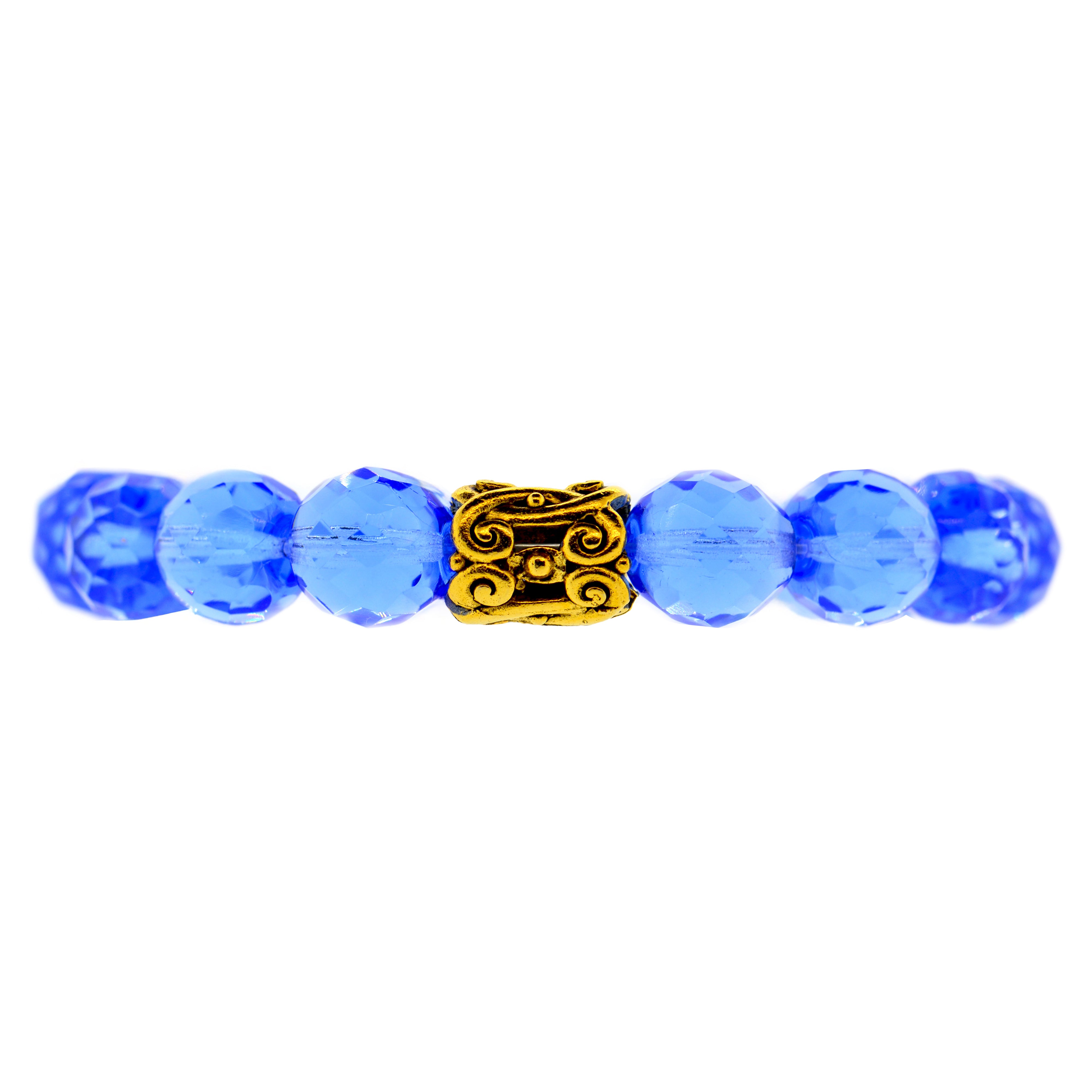 Blue Baroque Scroll Bracelet