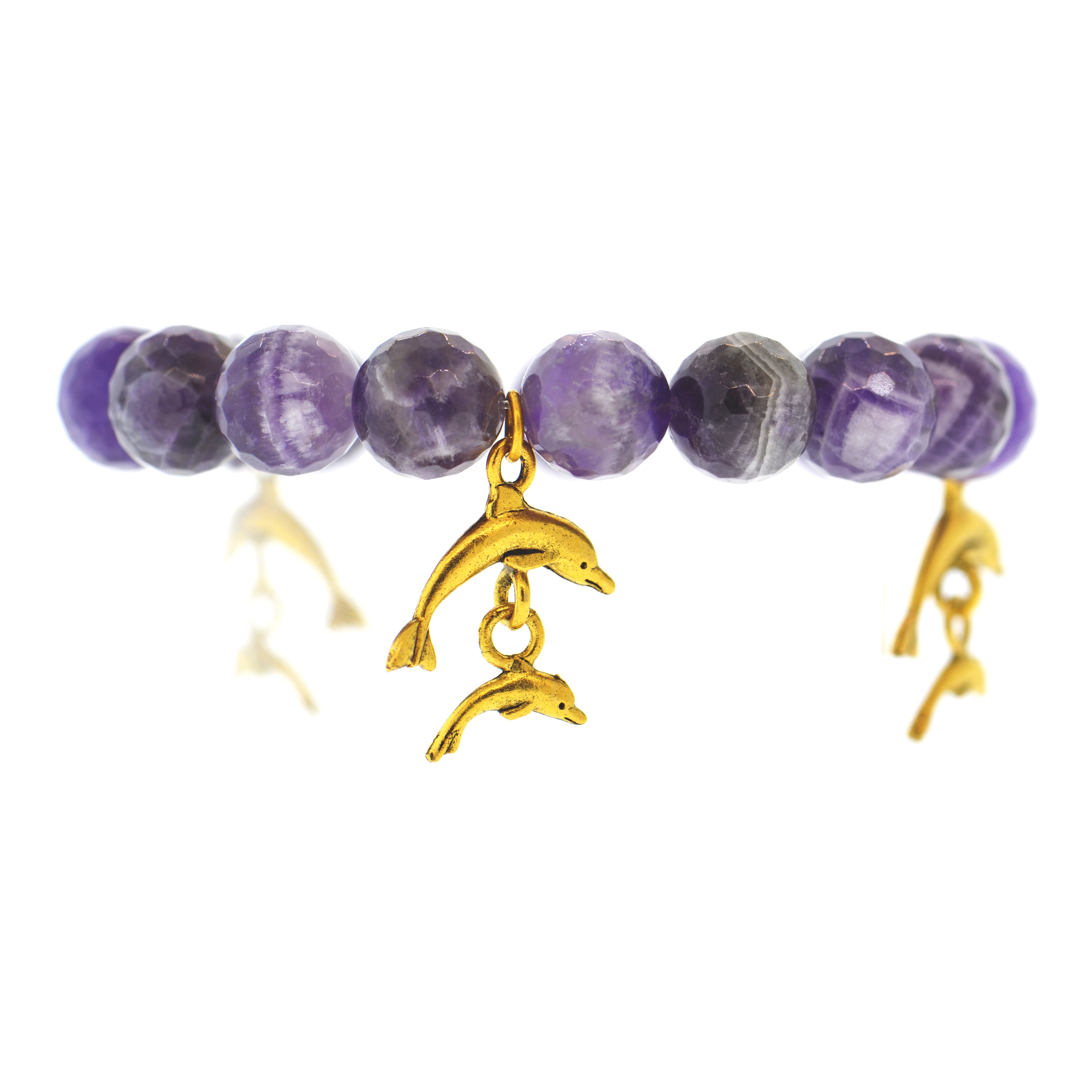 Twilight Amethyst Galapagos Dolphin Bracelet