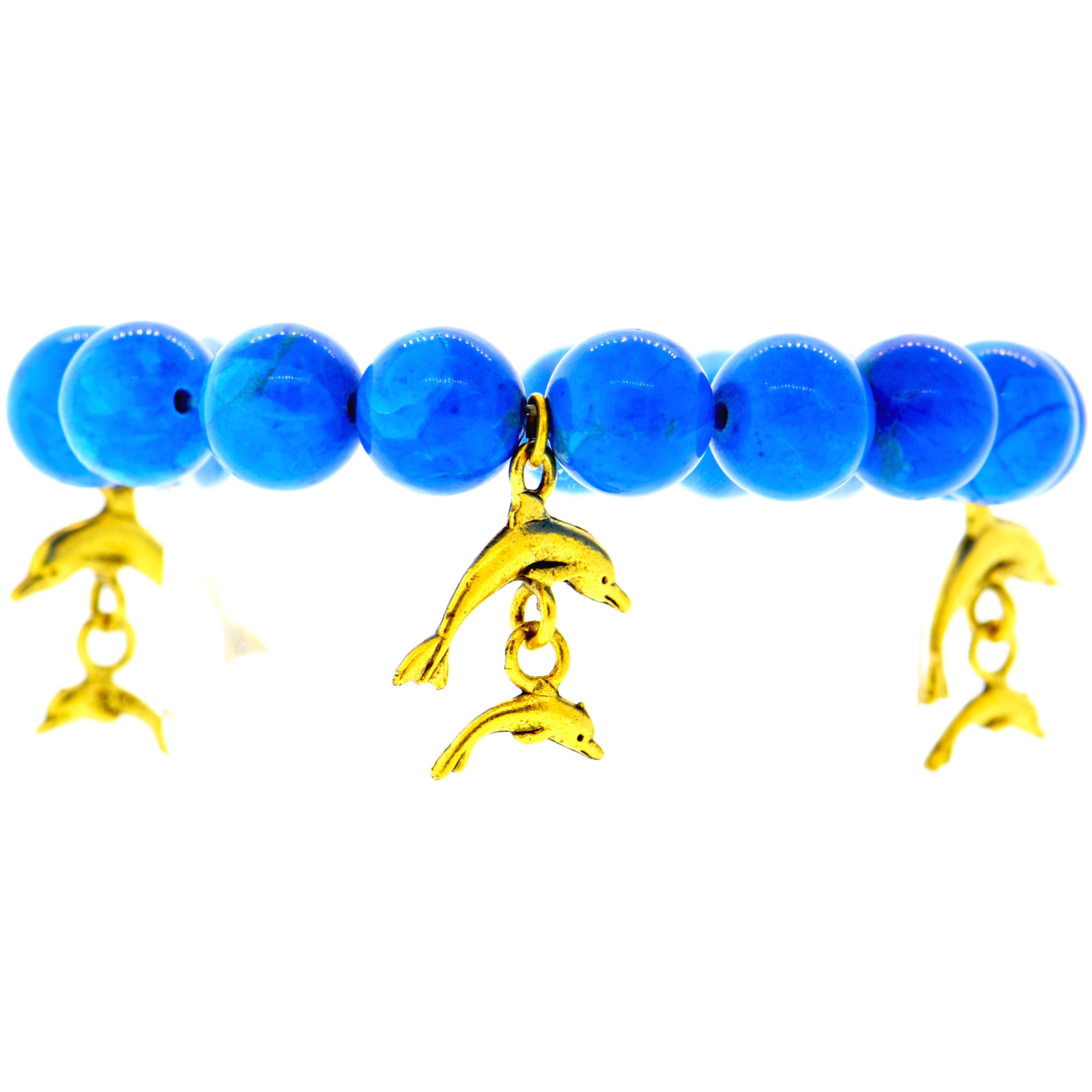 Howlite Galapagos Dolphin Bracelet