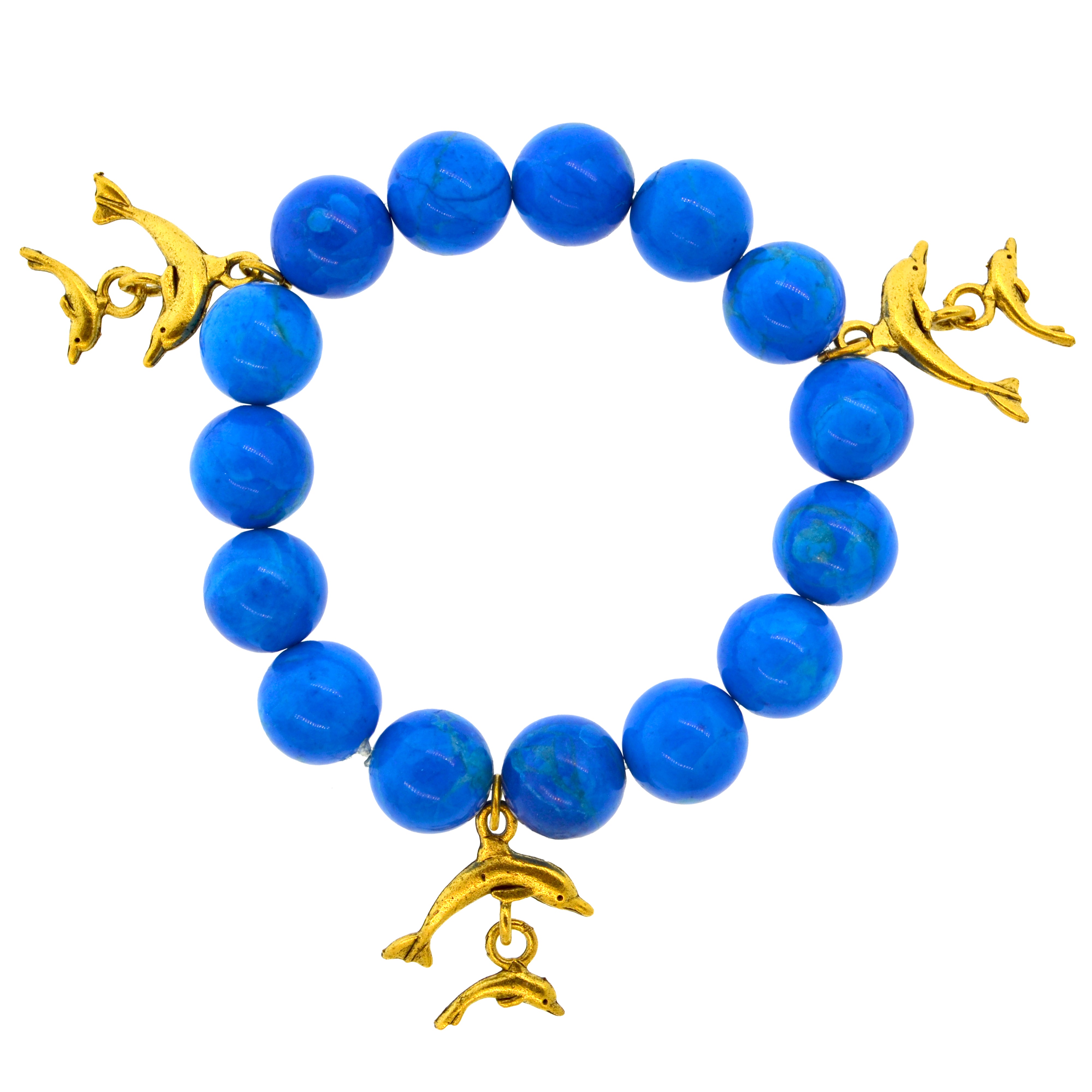 Howlite Galapagos Dolphin Bracelet