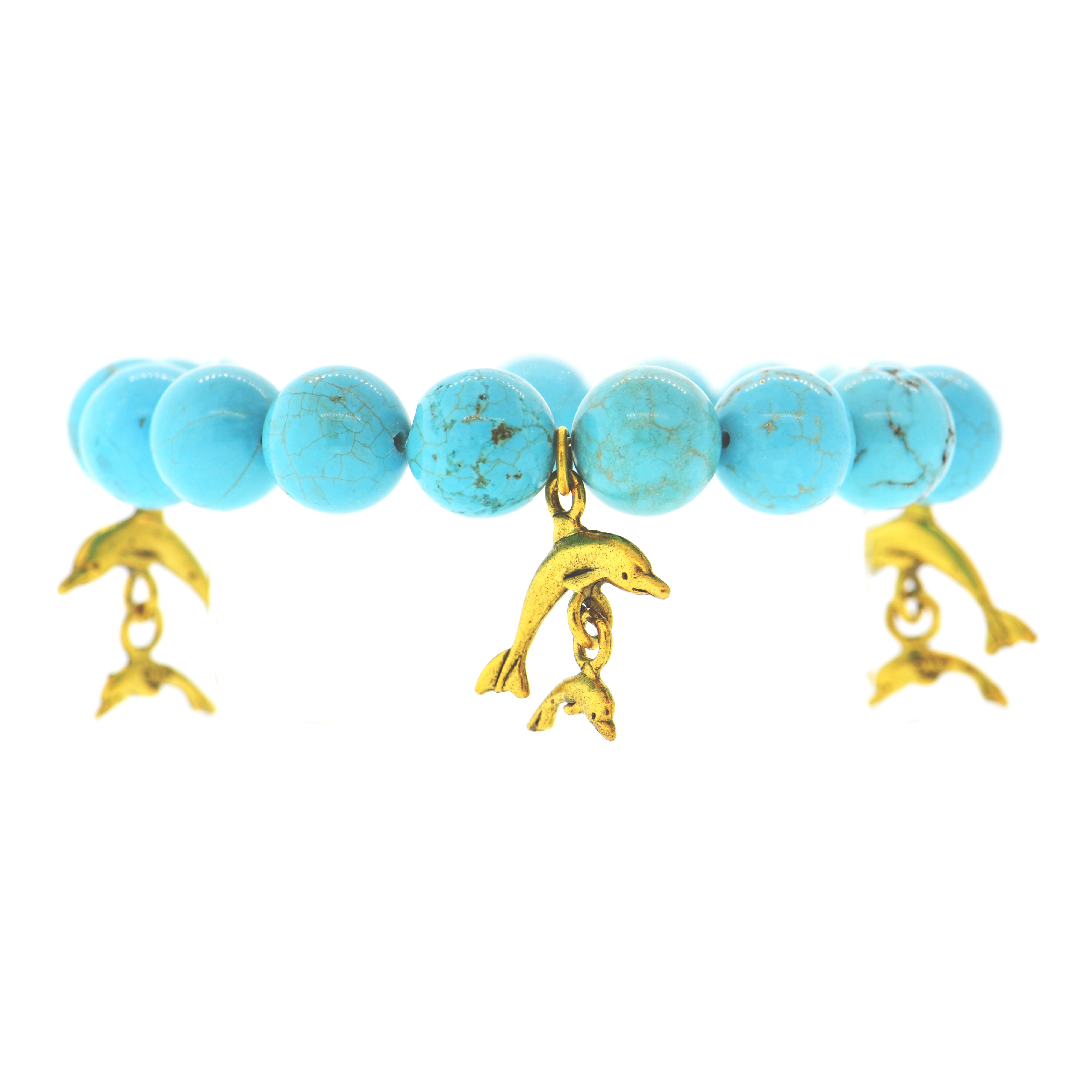 Magnesite Galapagos Dolphin Bracelet