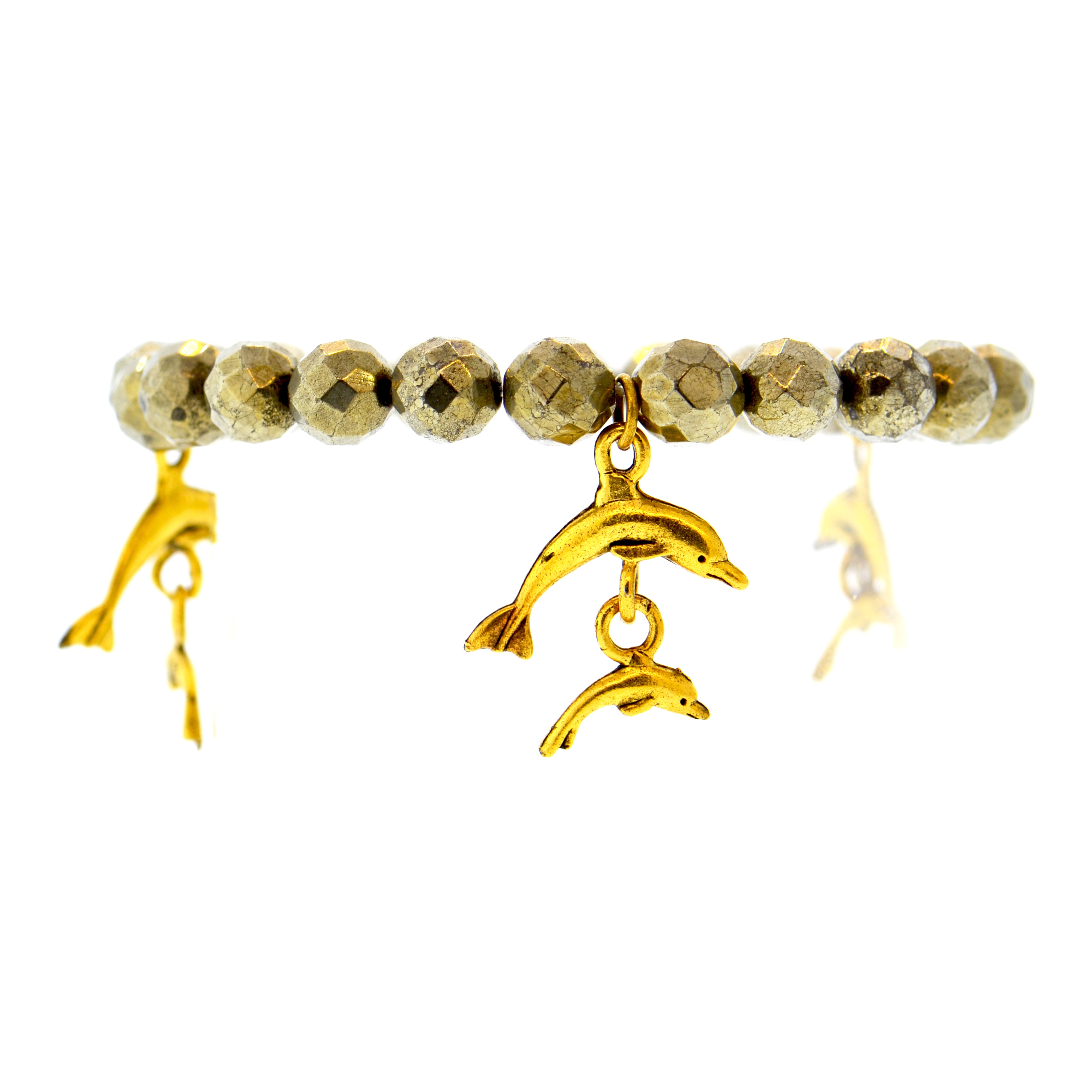 Pyrite Galapagos Dolphin Bracelet