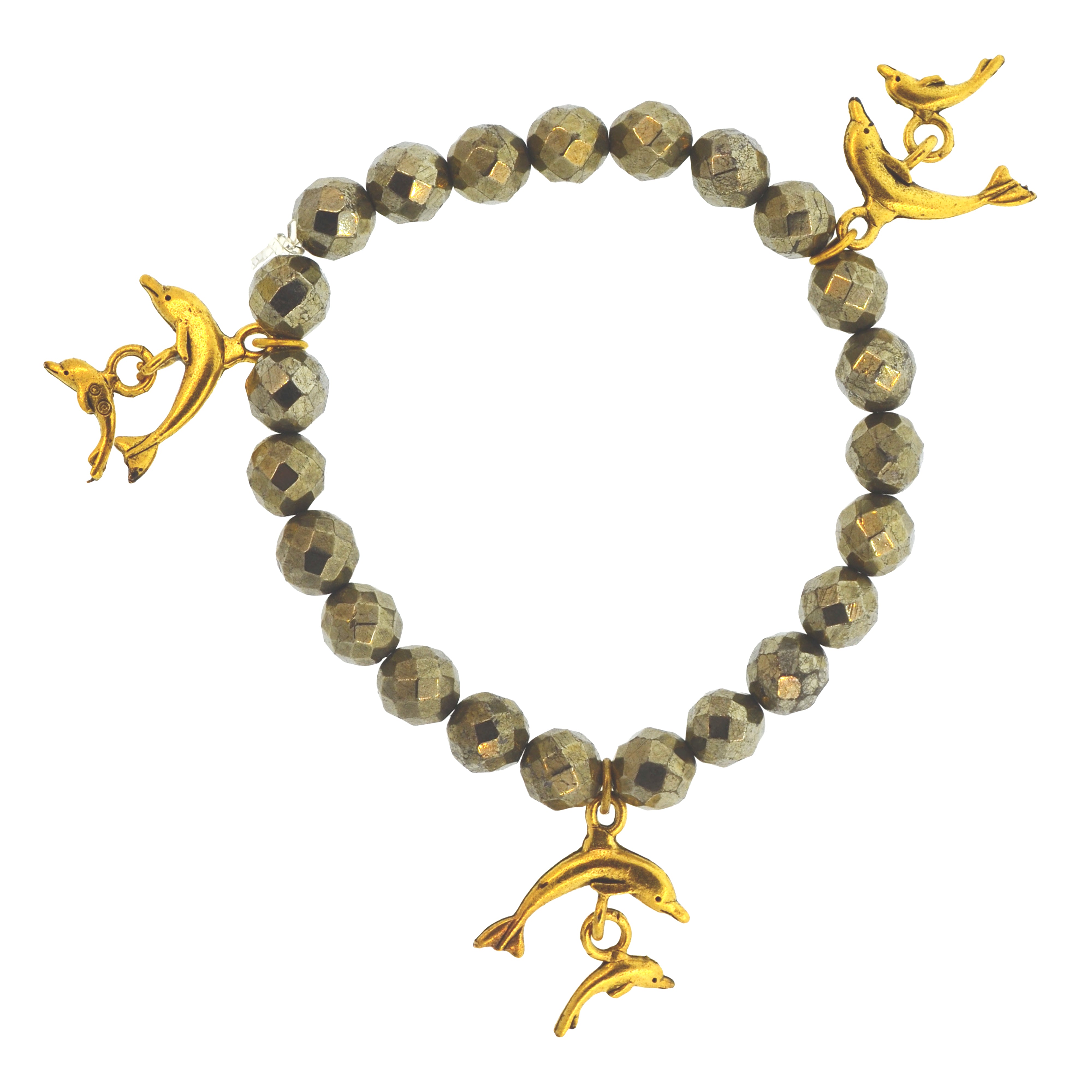 Pyrite Galapagos Dolphin Bracelet