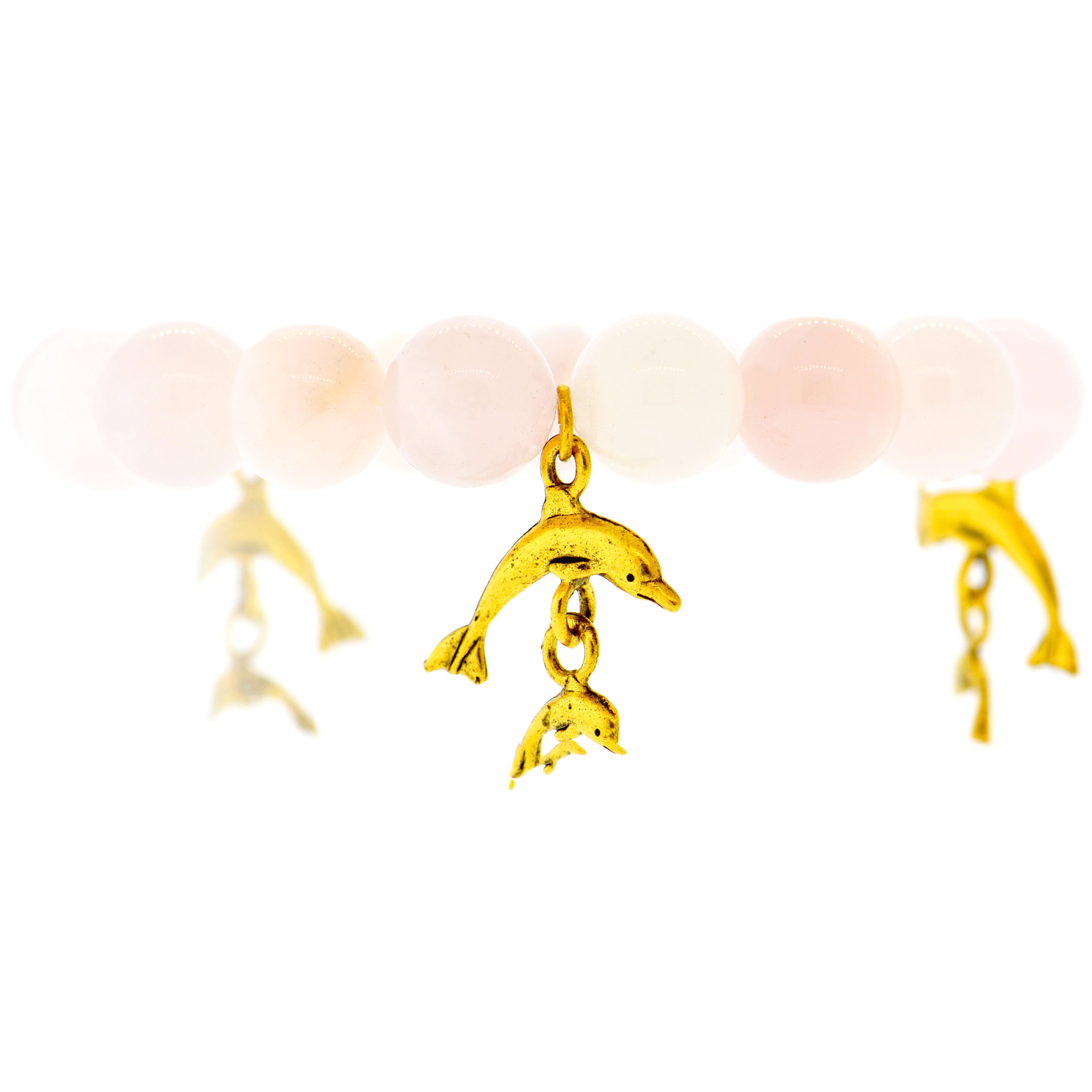 Rose Quartz Galapagos Dolphin Bracelet