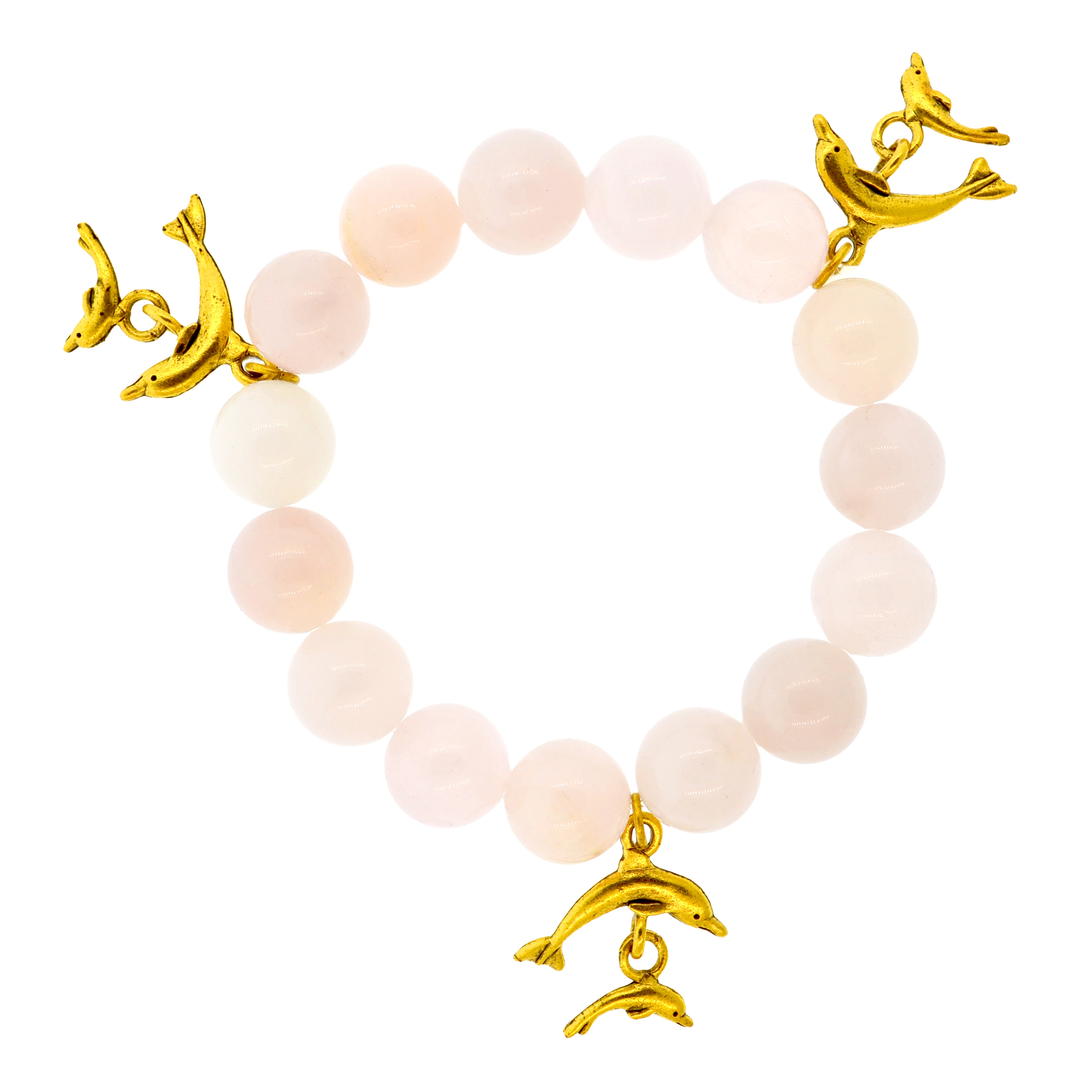 Rose Quartz Galapagos Dolphin Bracelet