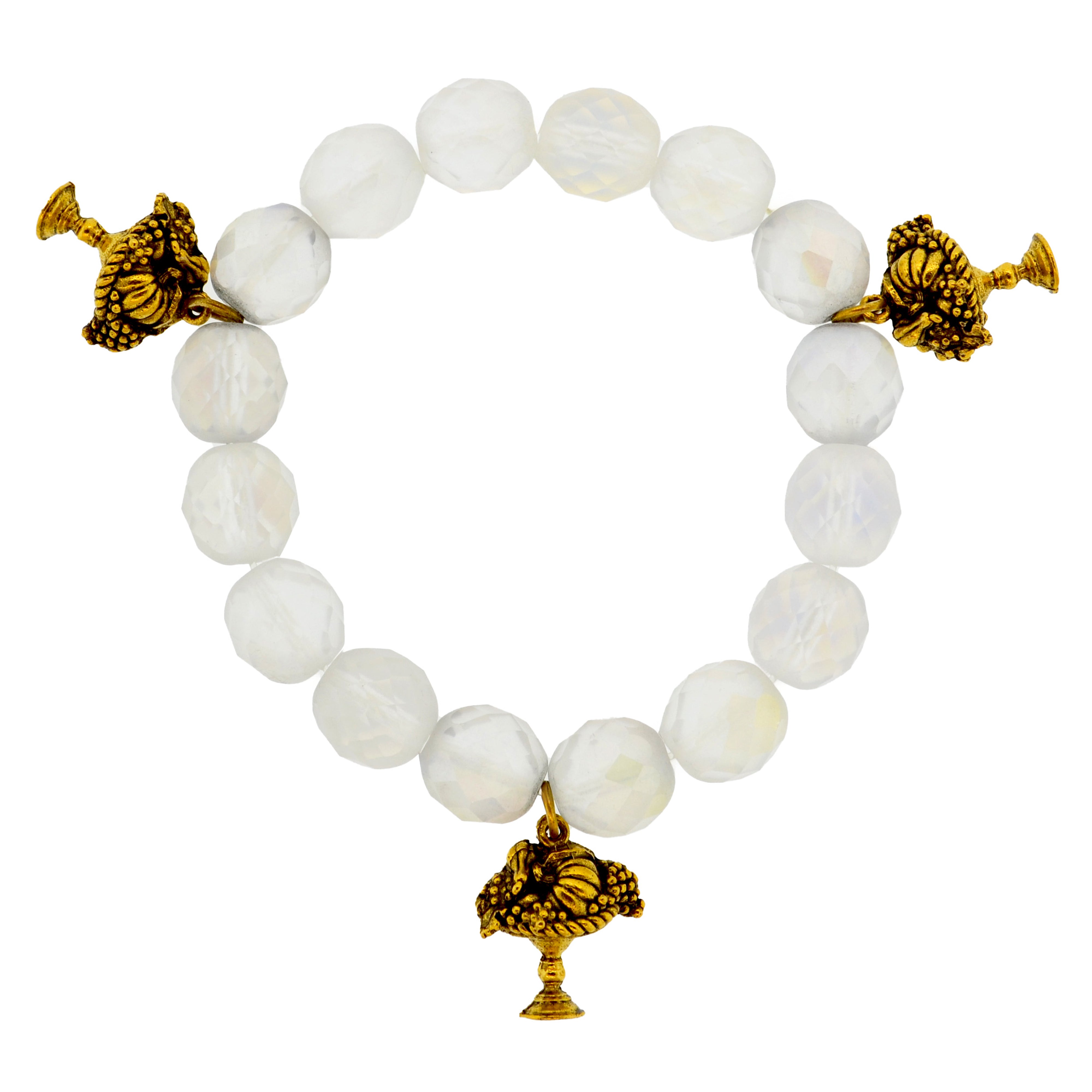 Matte Iridescent Clear Azul Bracelet