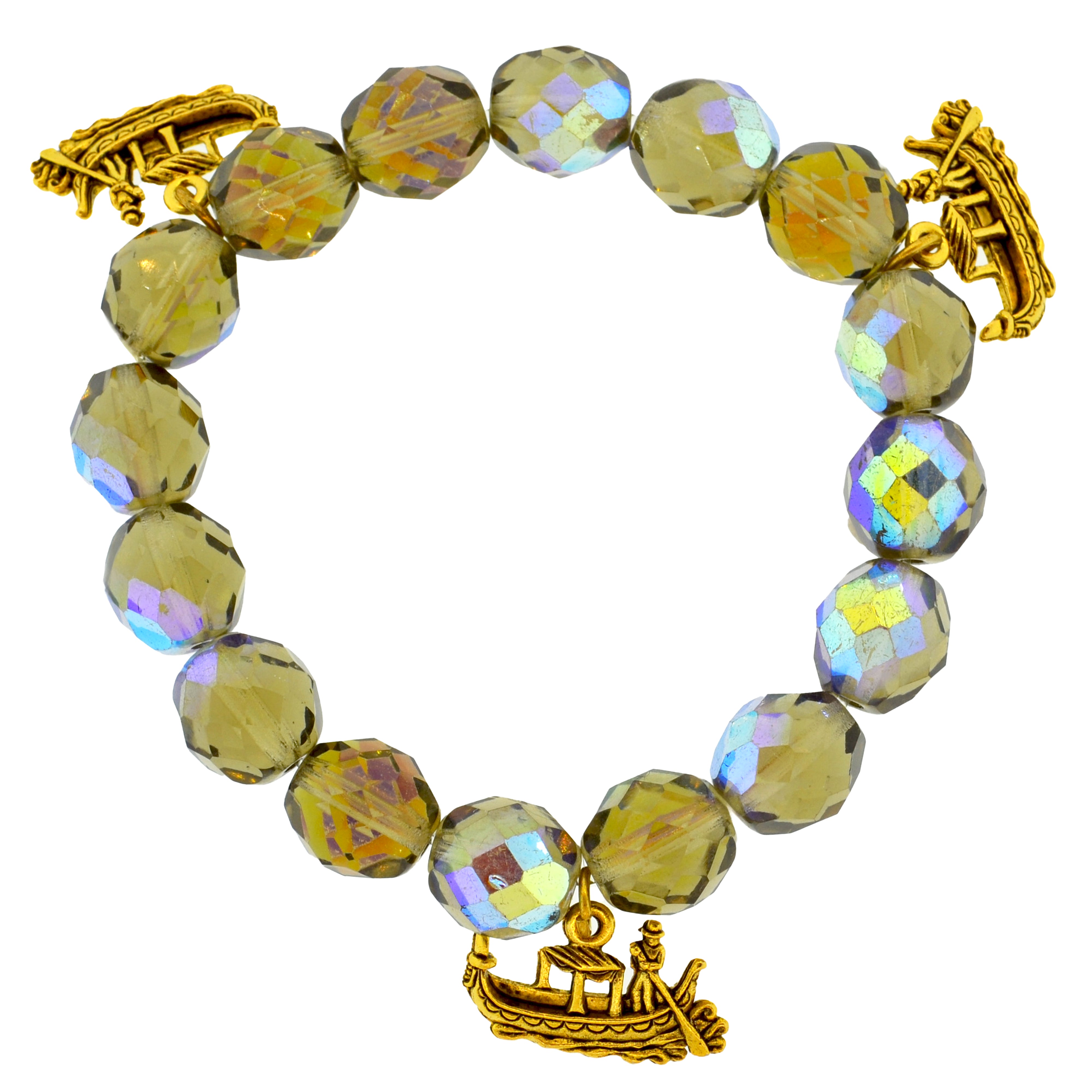 Iridescent Khaki Gondola Bracelet