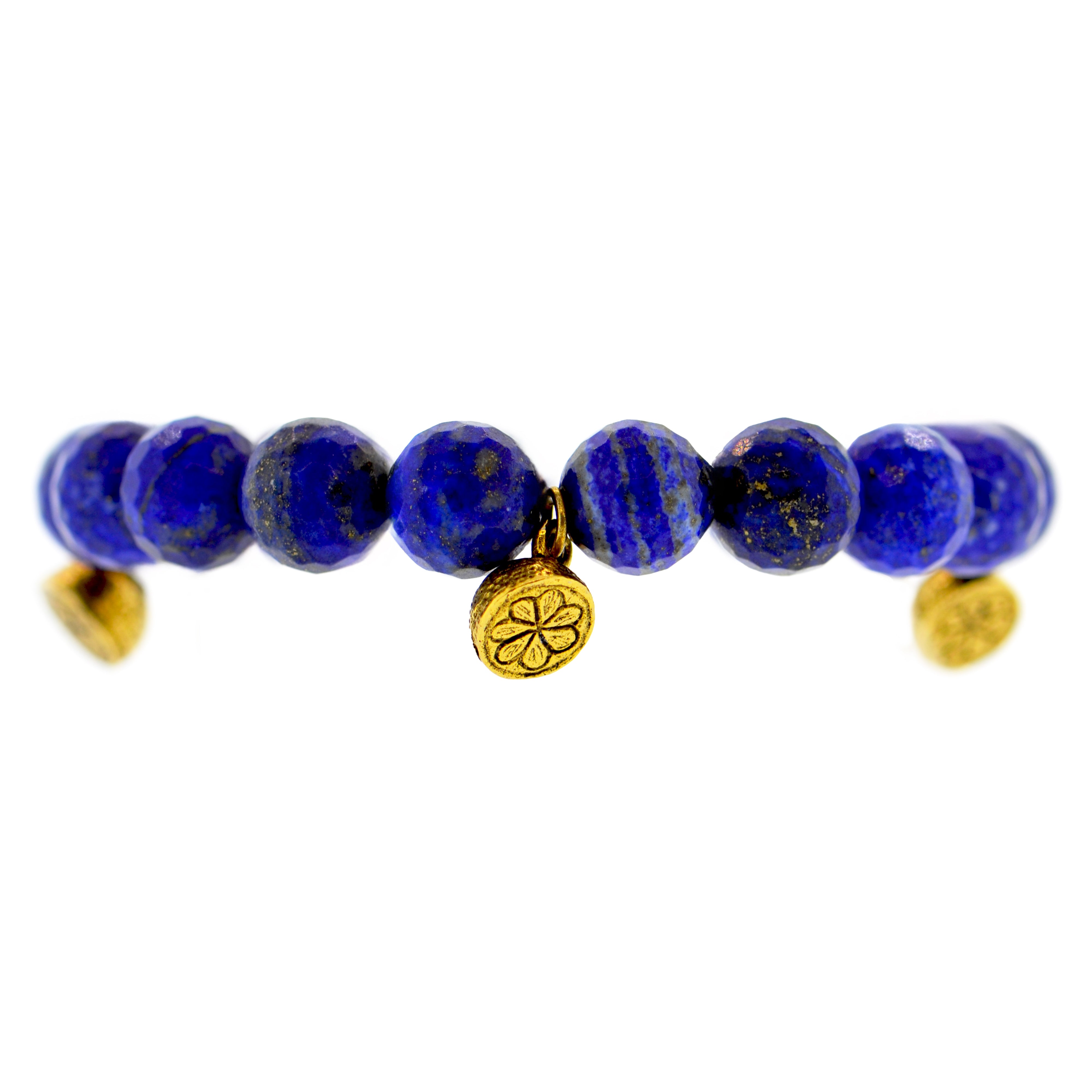 Lapis Half Lemon Capri Bracelet