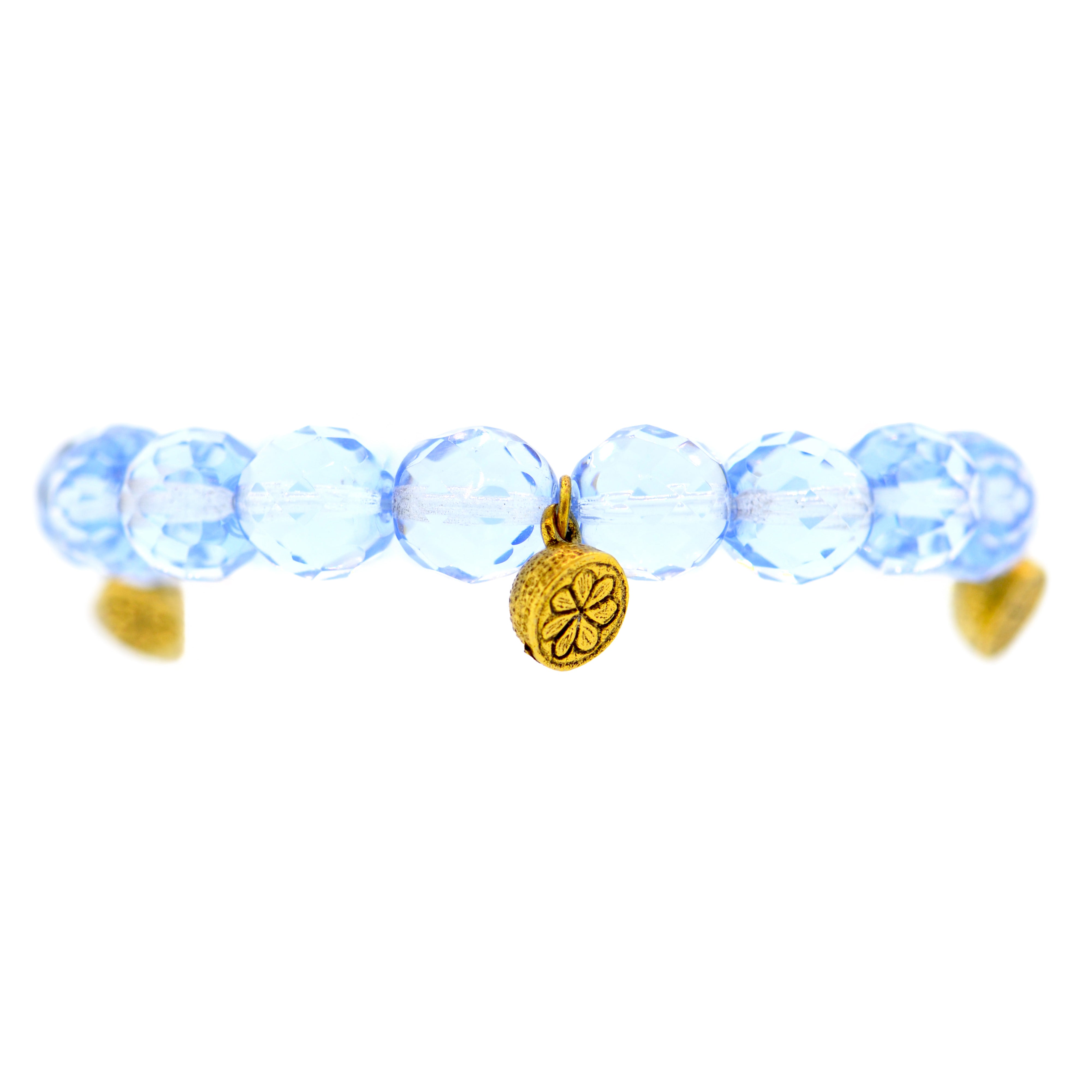 Sky Blue Half Lemon Capri Bracelet