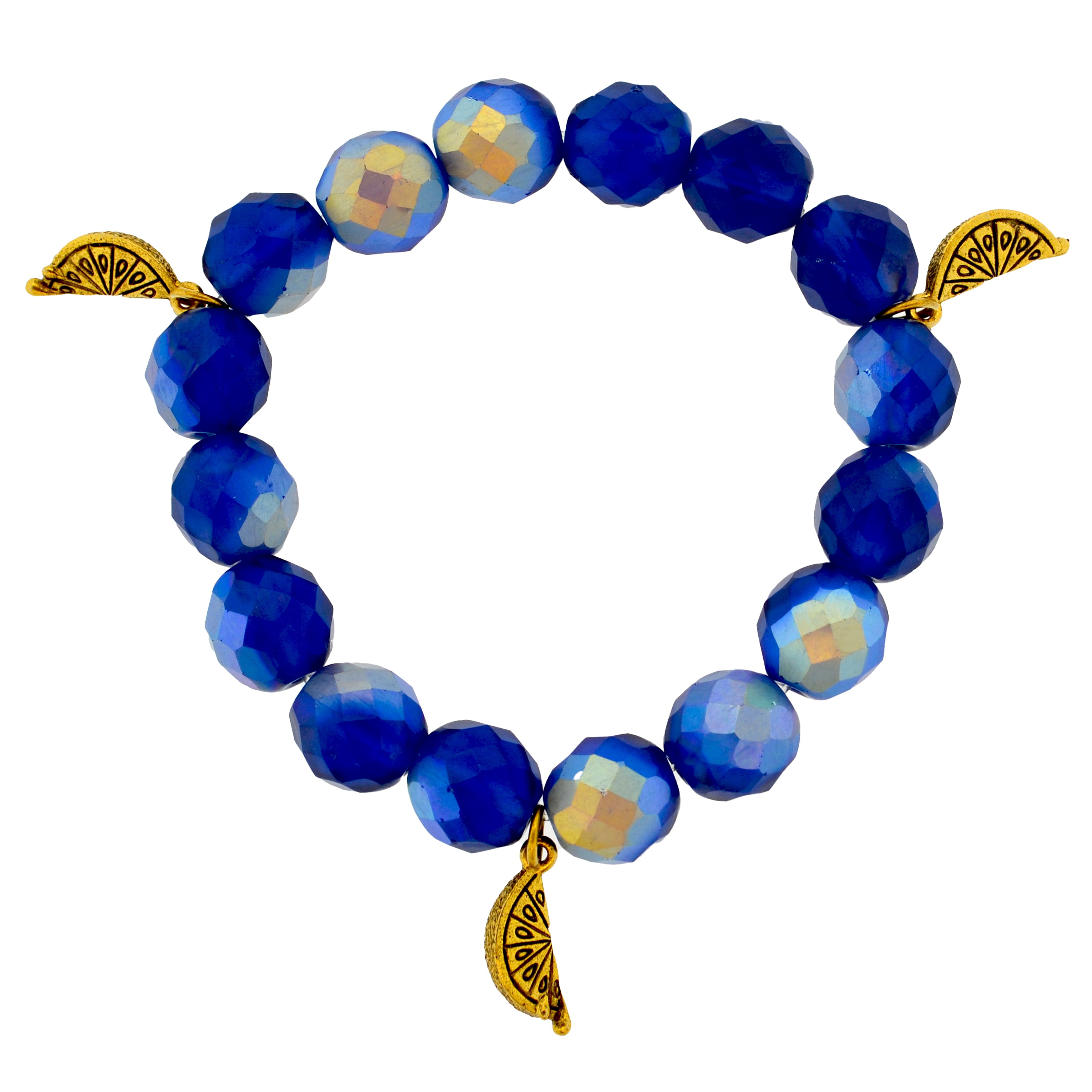 Blue Grotto Lemon Slice Capri Bracelet