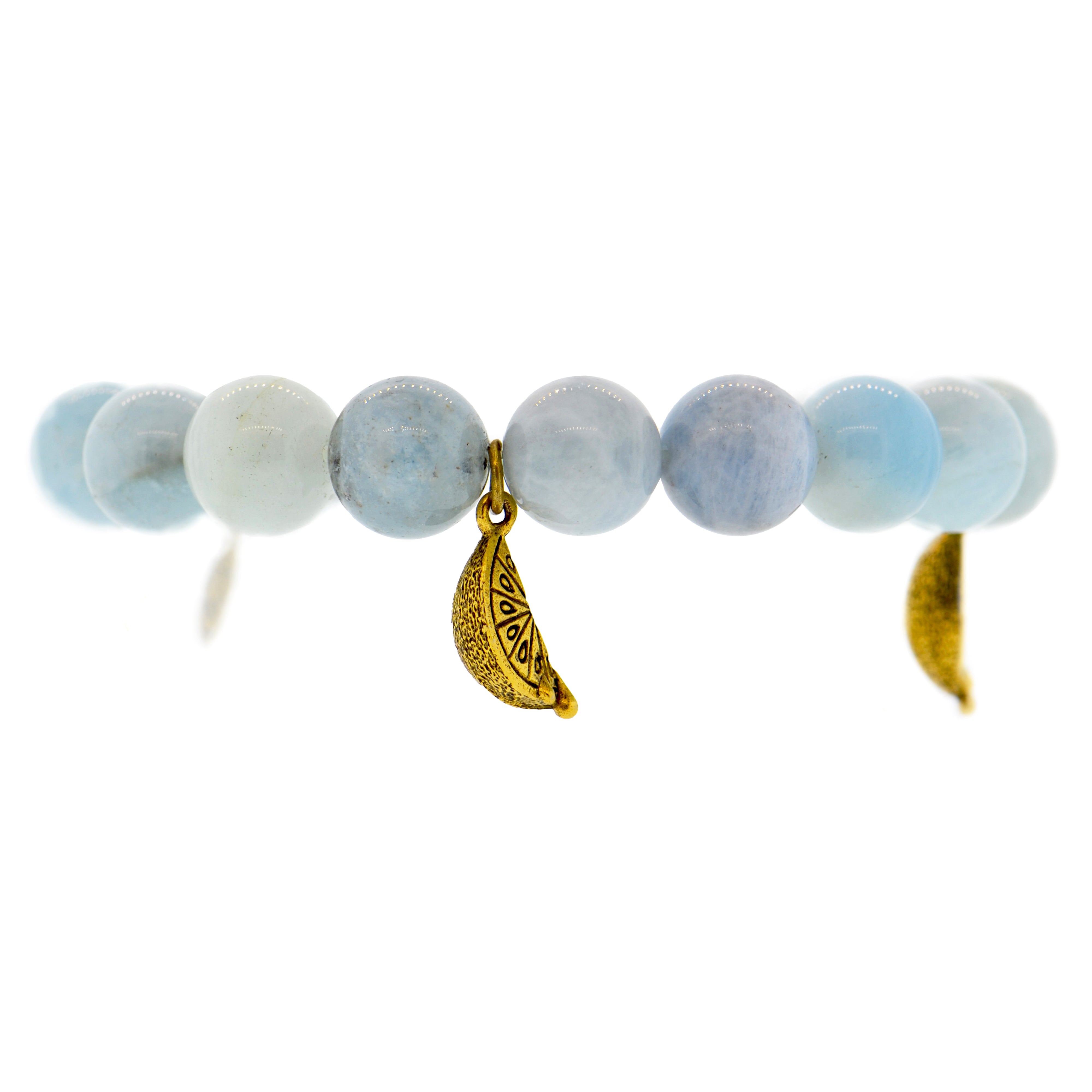 Aquamarine Lemon Slice Capri Bracelet