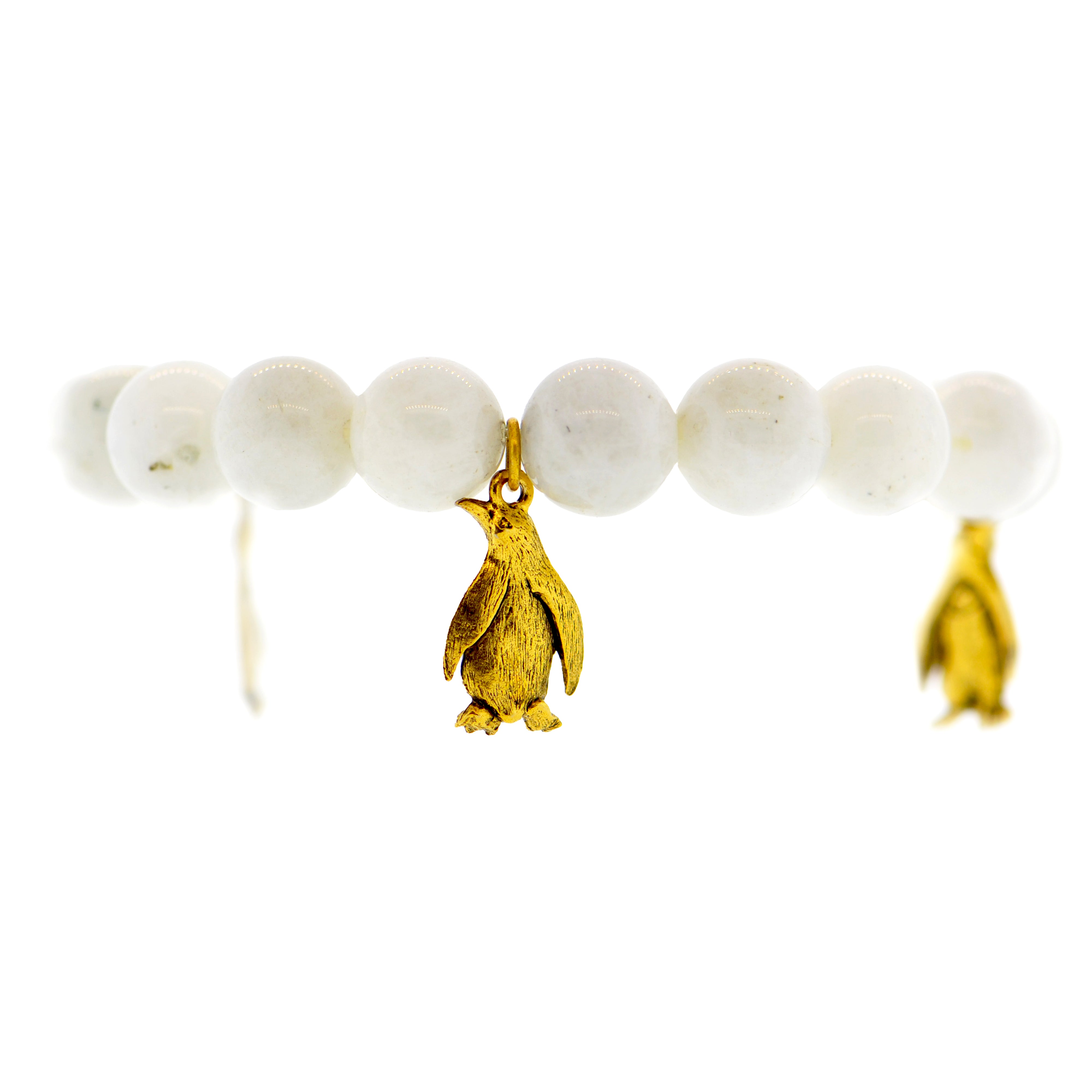Moonstone Penguin Bracelet