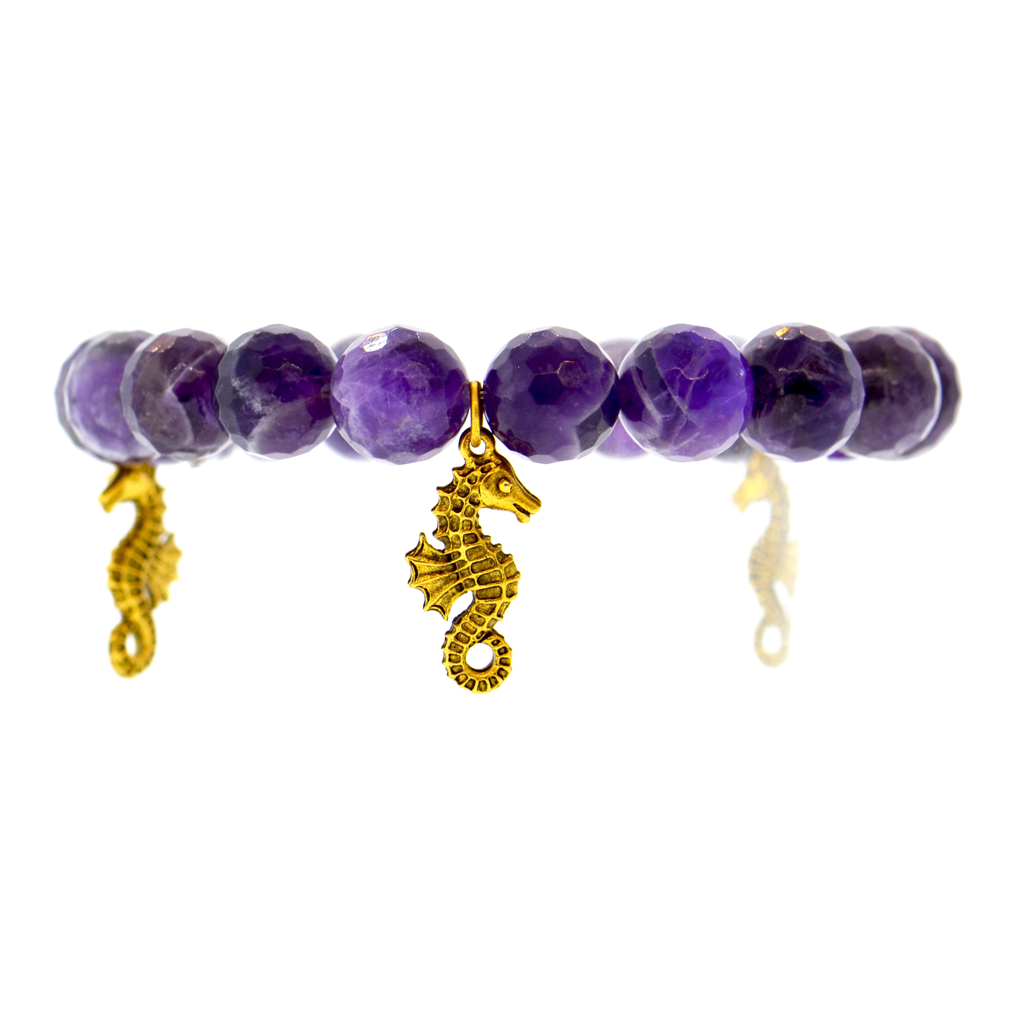 Twilight Amethyst Galapagos Sea Horse Bracelet