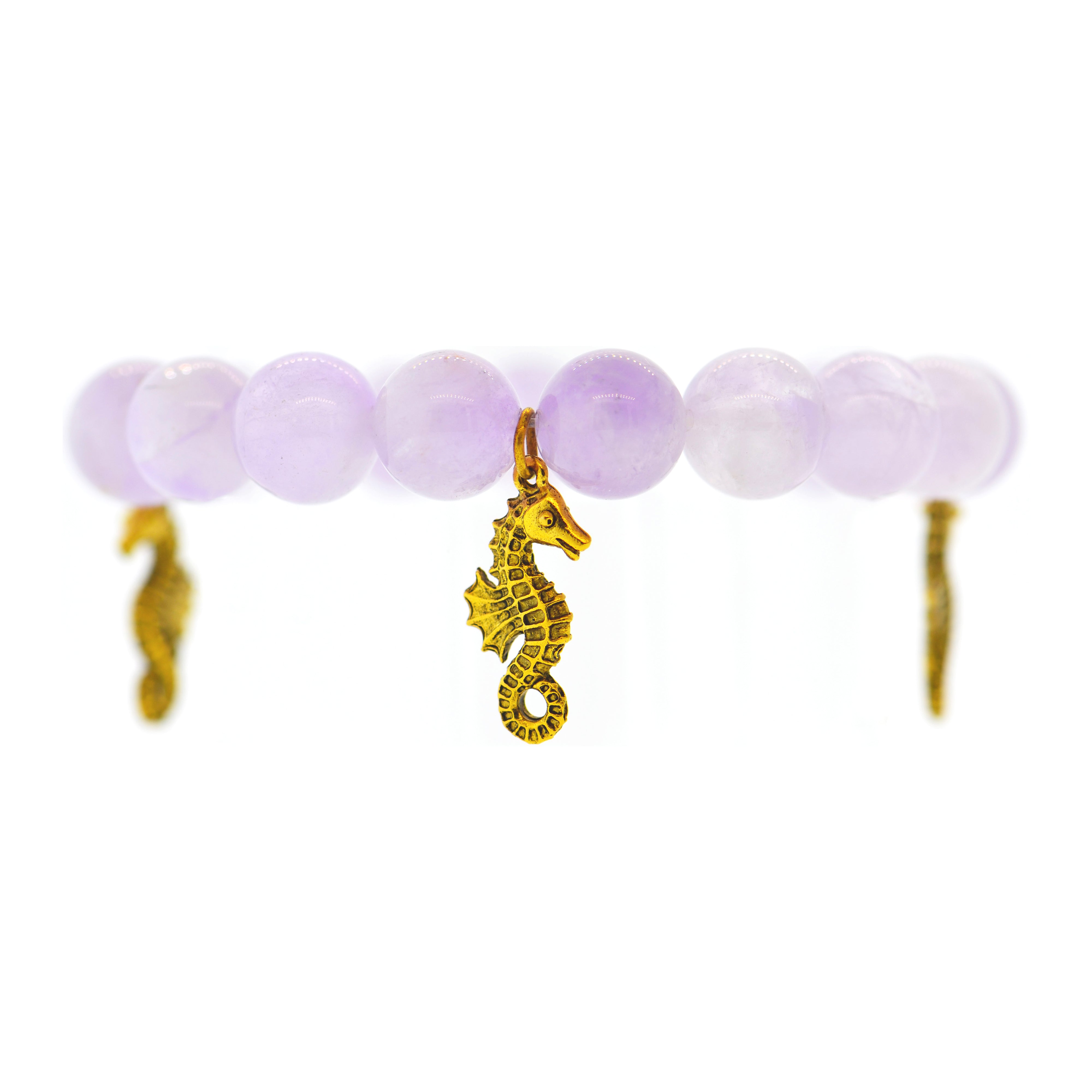 Amethyst Galapagos Sea Horse Bracelet