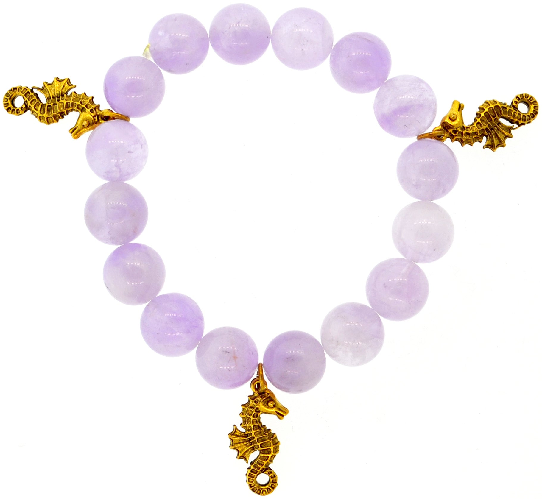 Amethyst Galapagos Sea Horse Bracelet