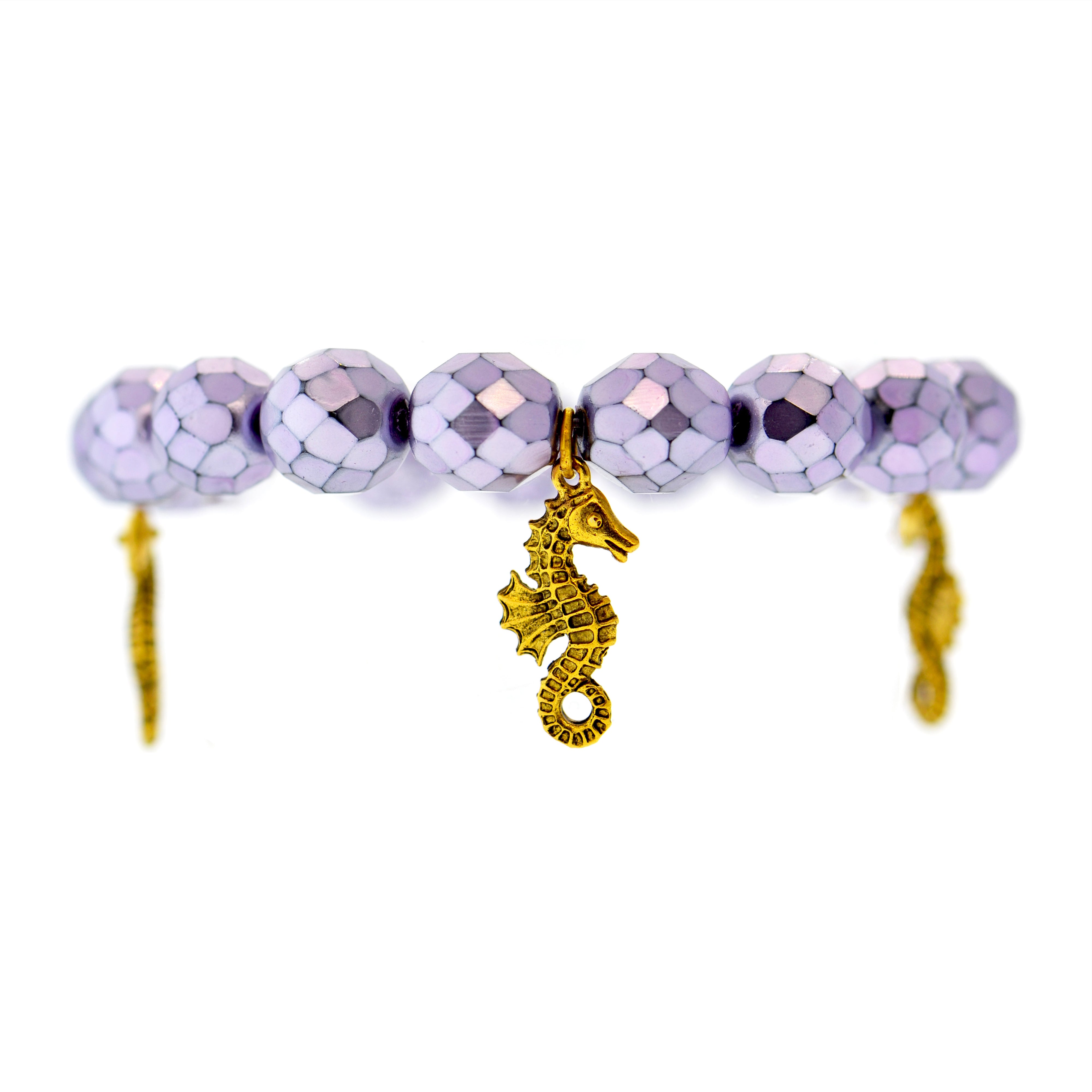 Lilac Galapagos Sea Horse Bracelet