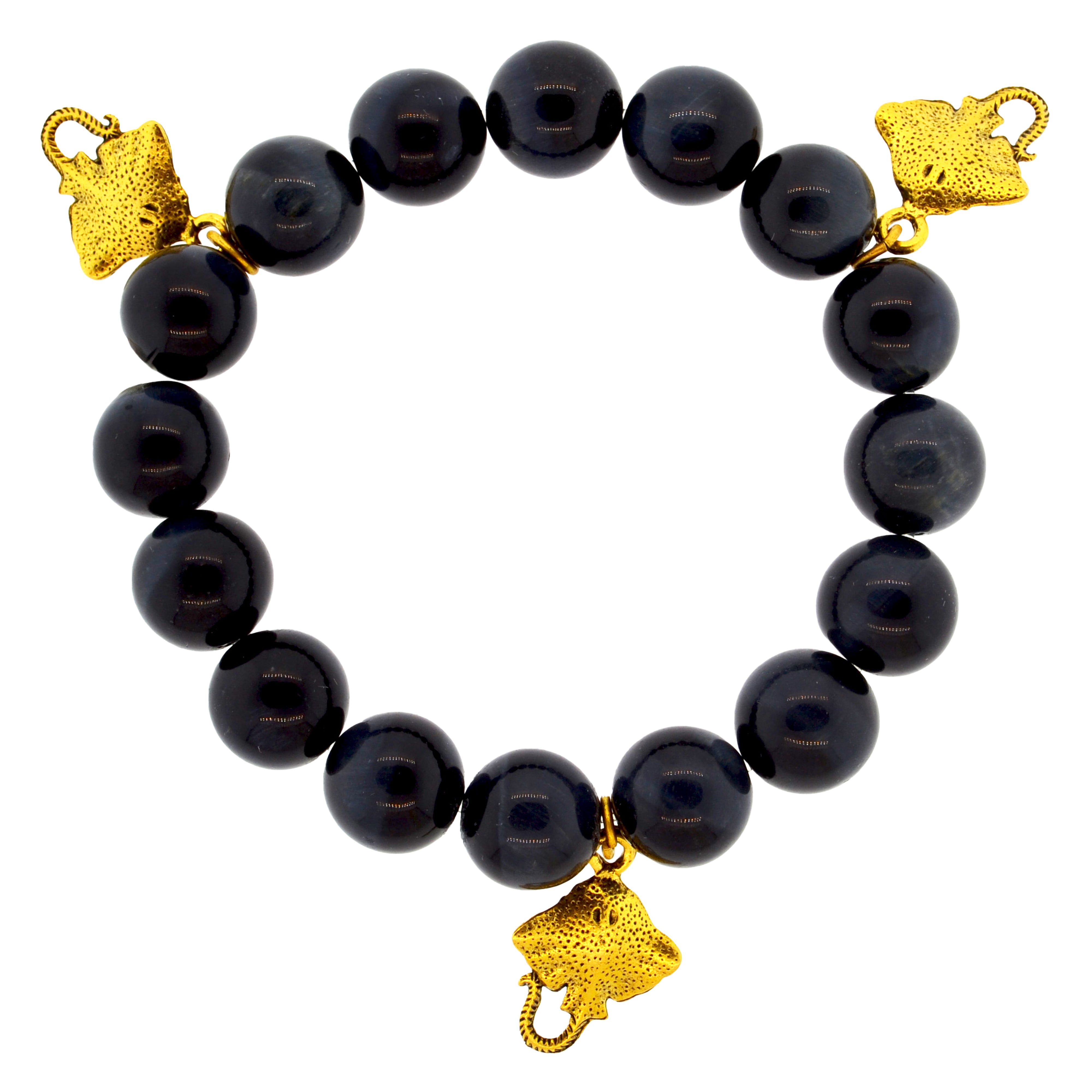 Blue Tiger Eye Stingray Bracelet