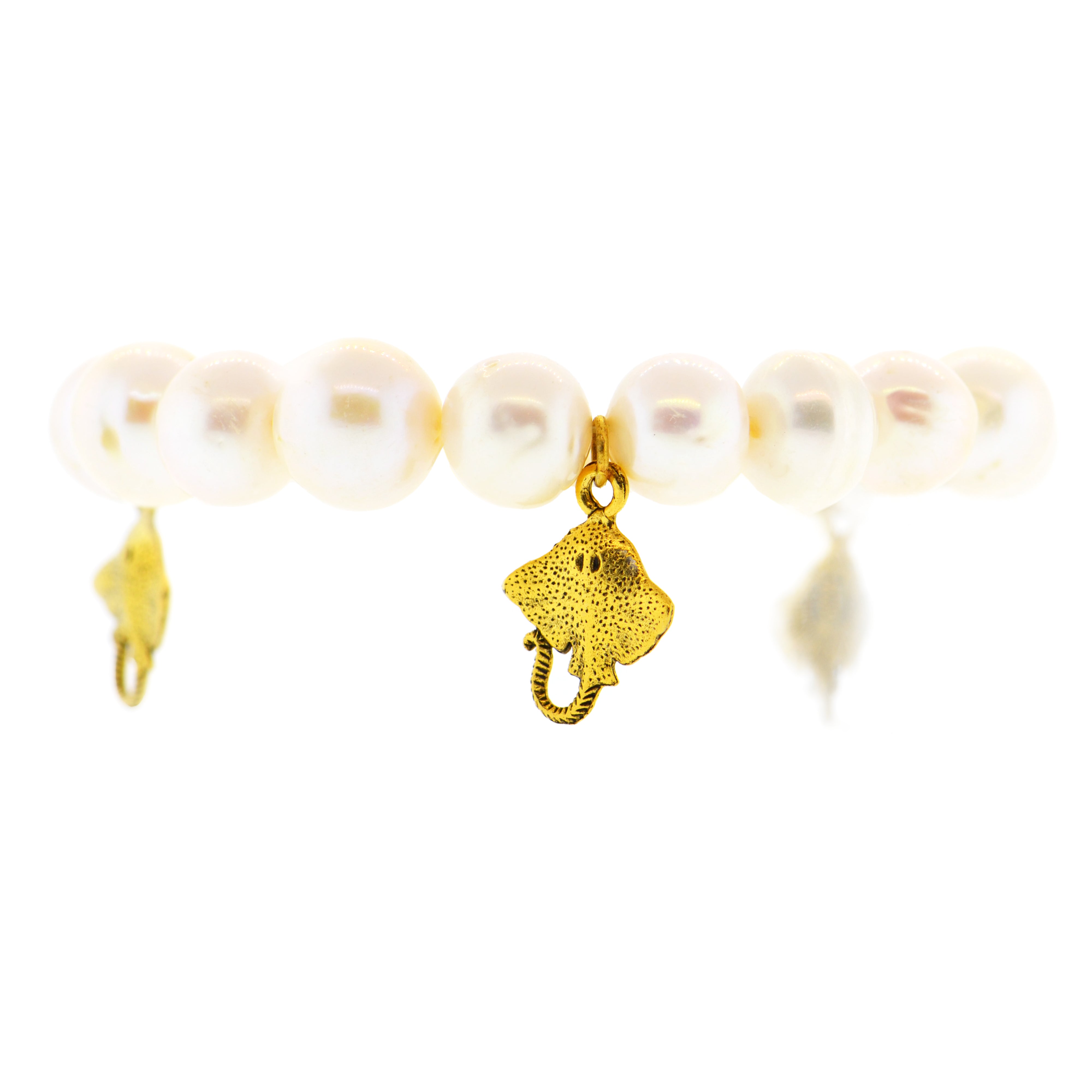 White Pearl Stingray Bracelet