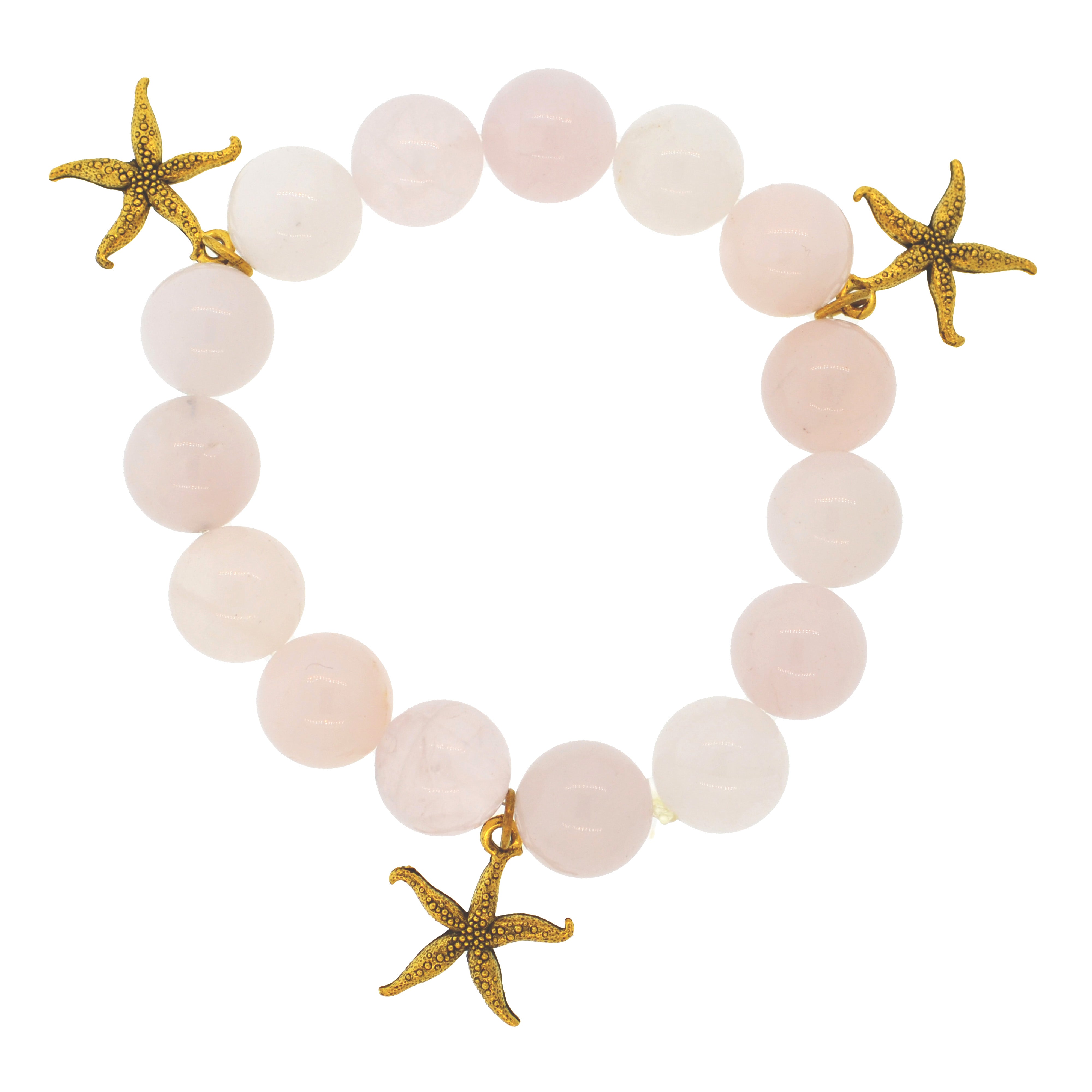 Rose Quartz Galapagos Starfish Bracelet