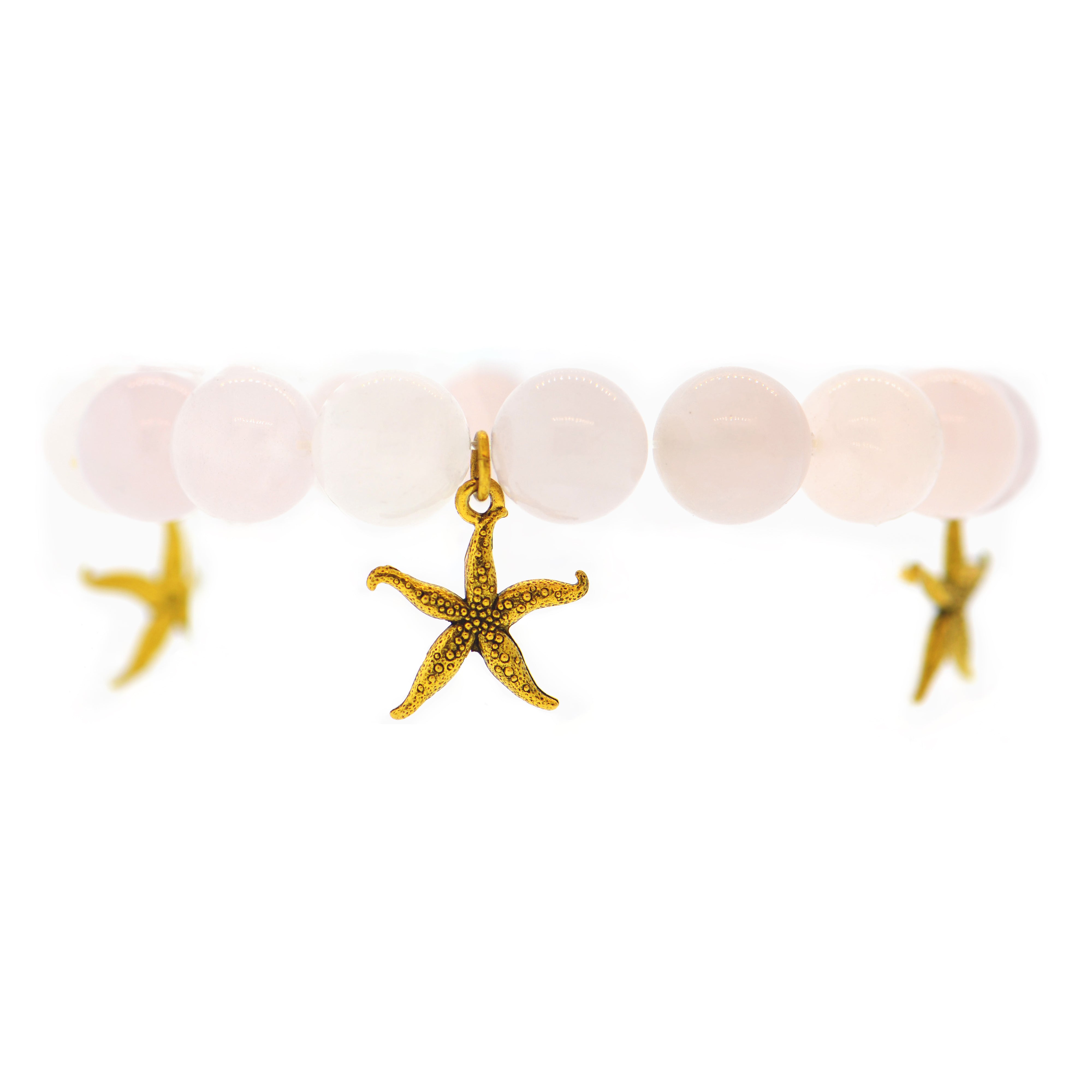 Rose Quartz Galapagos Starfish Bracelet