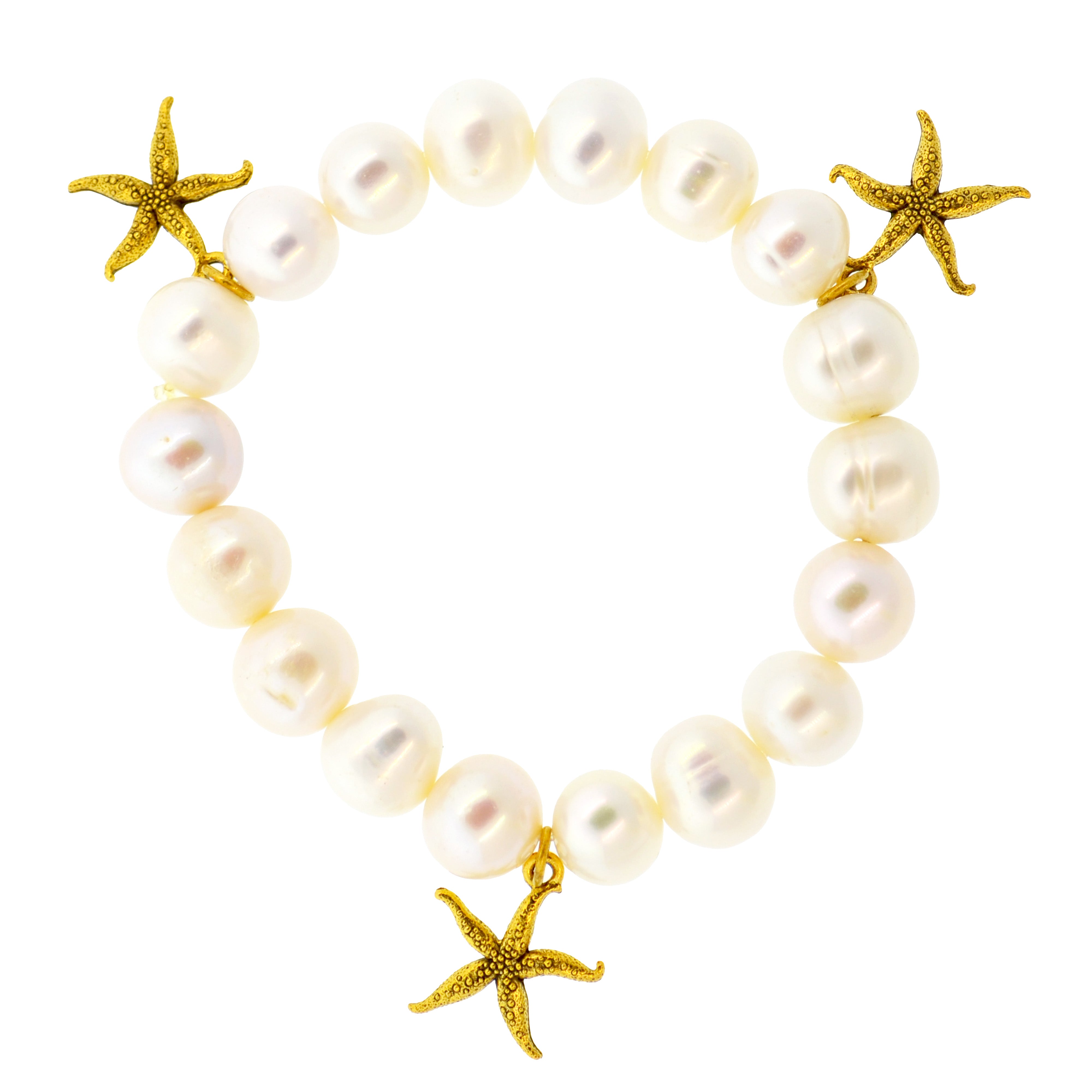 White Pearl Galapagos Starfish Bracelet