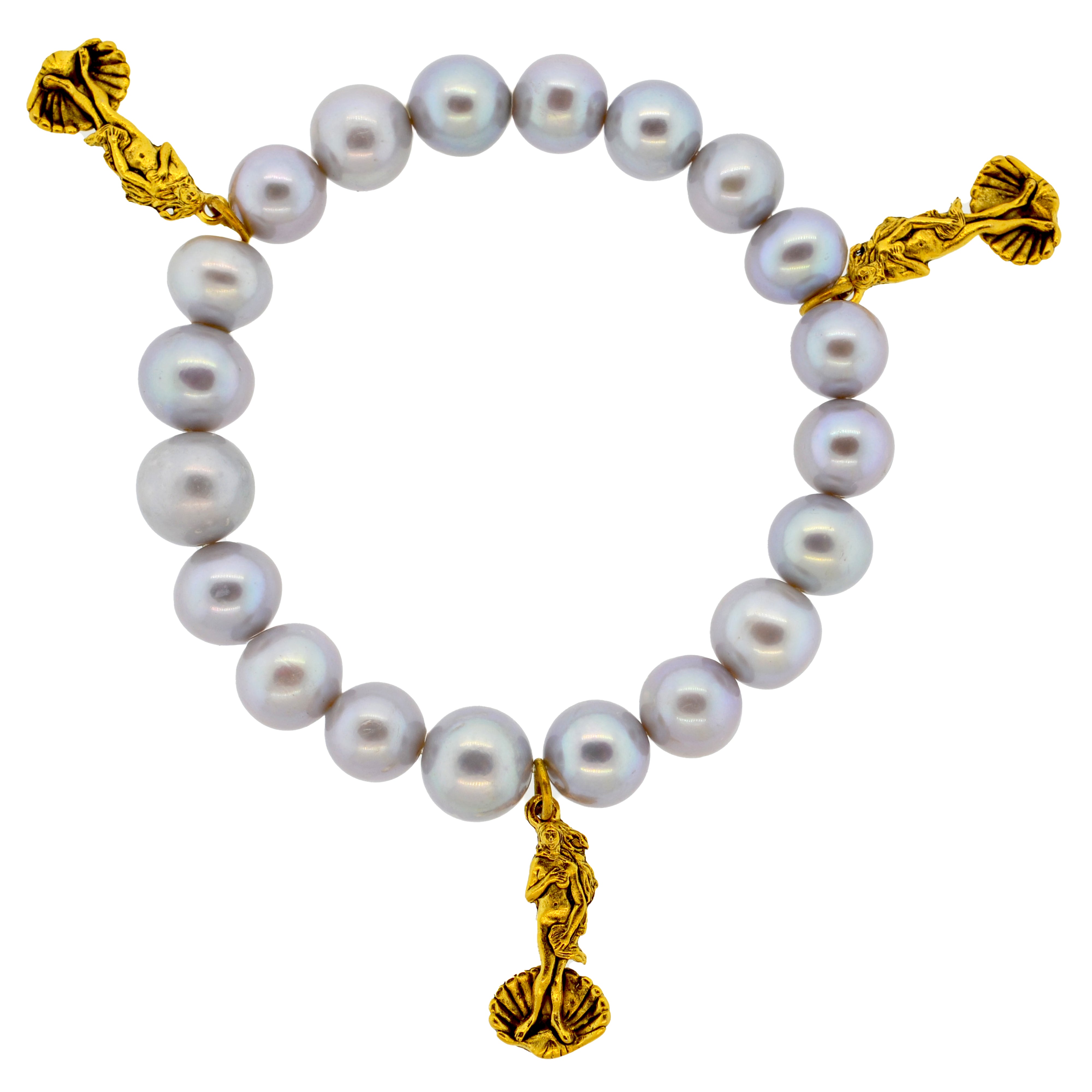 Grey Pearl Birth of Venus Bracelet