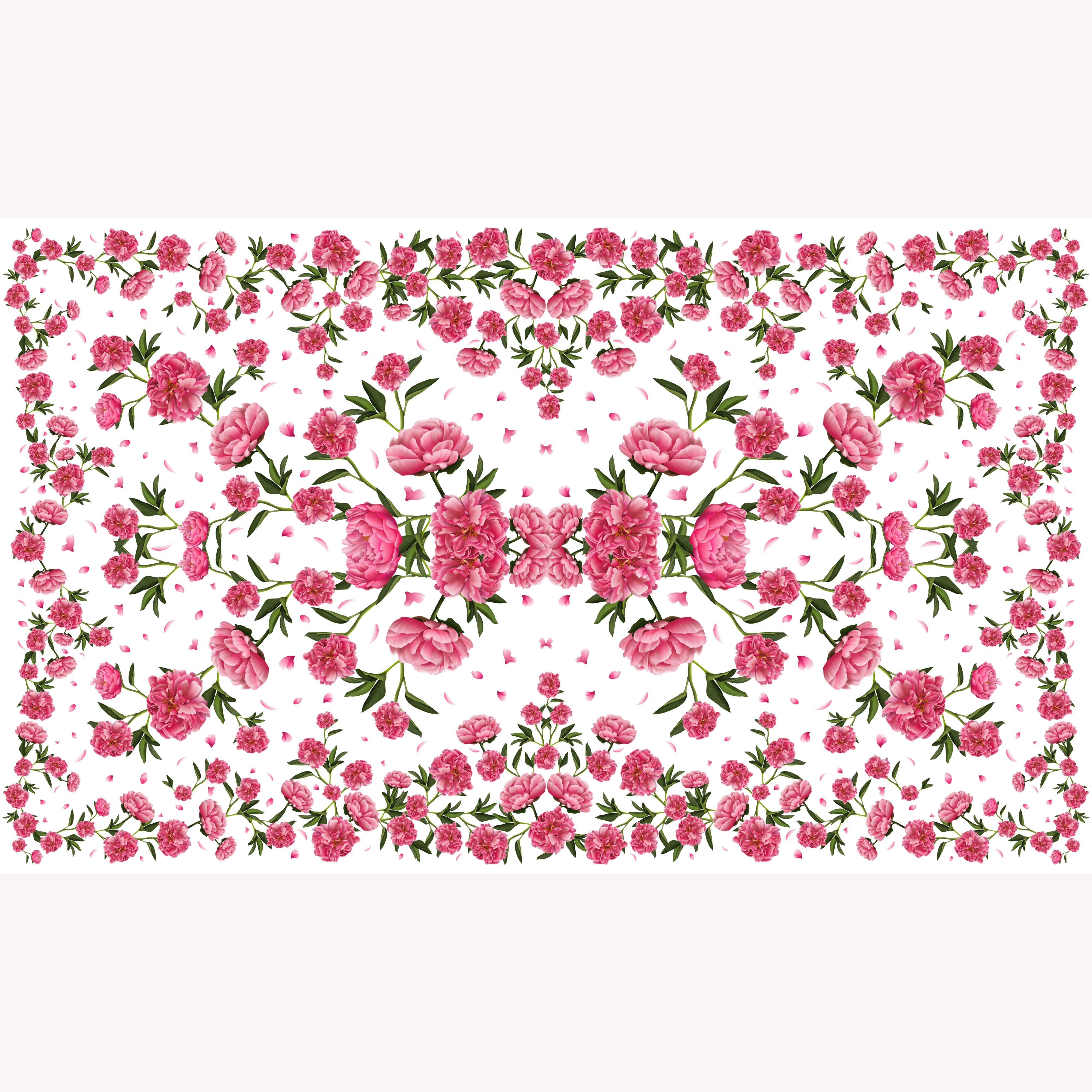Peony 100% Cashmere Scarf in White