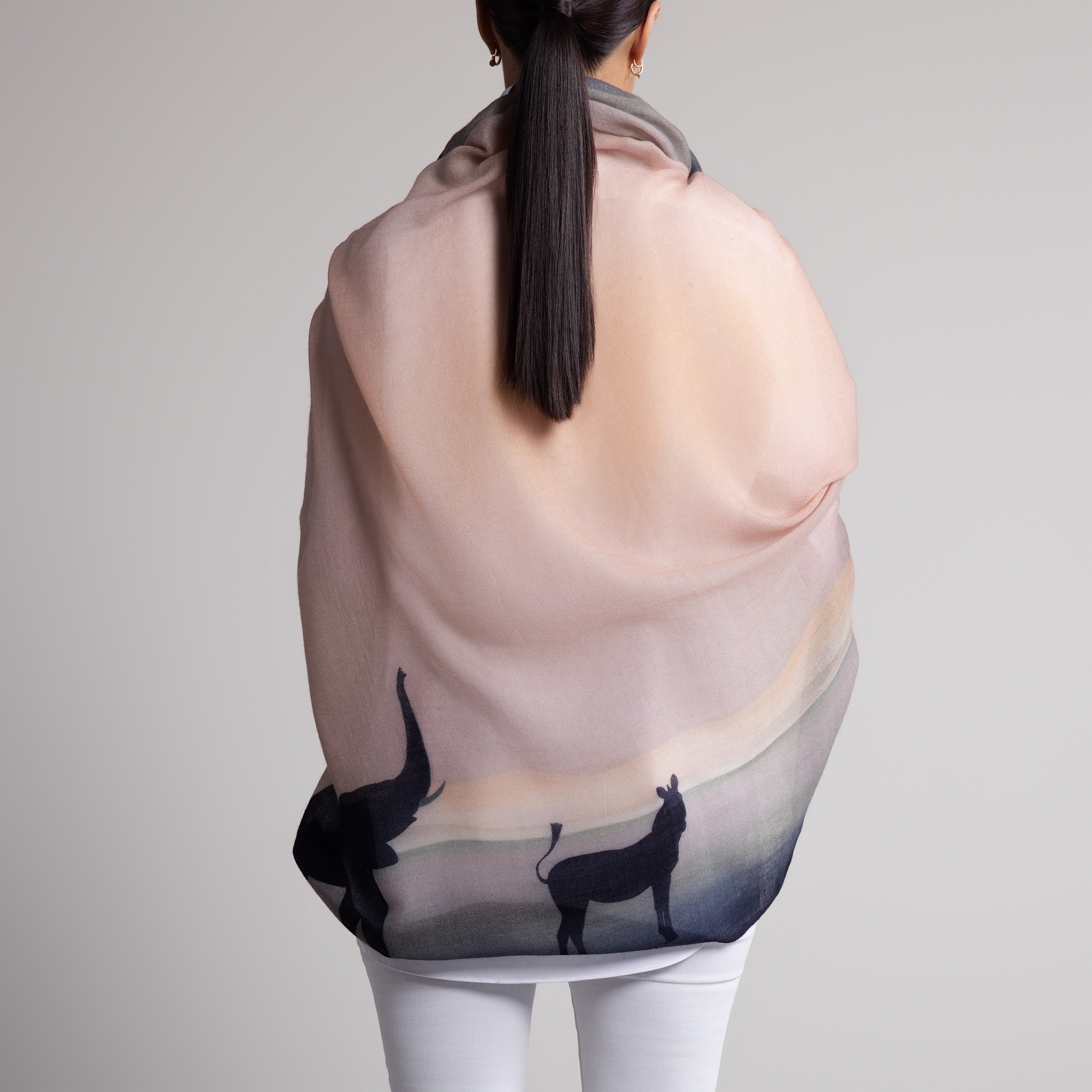 Safari Twilight 100% Cashmere Scarf