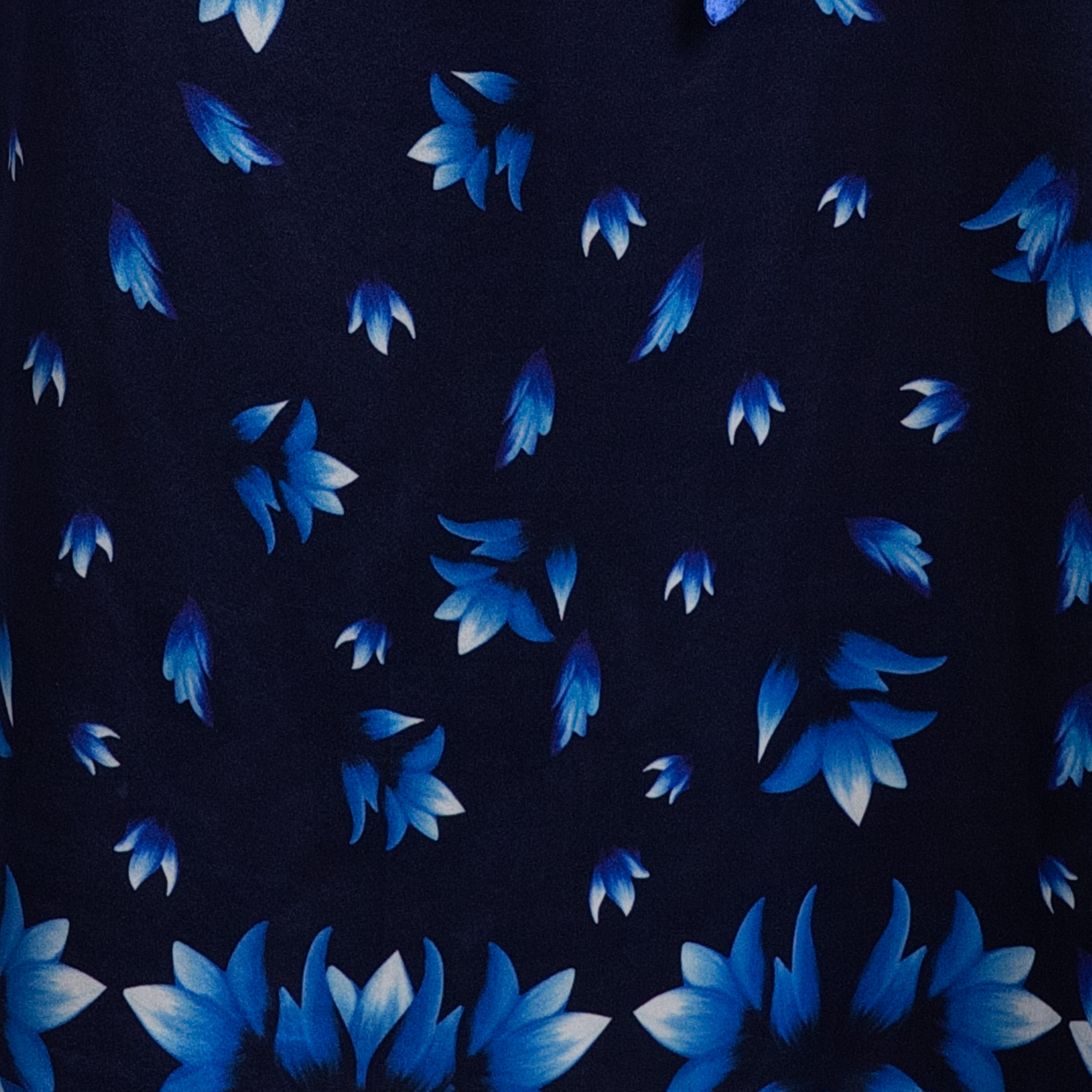 Azul Silk Caftan in Navy Blue