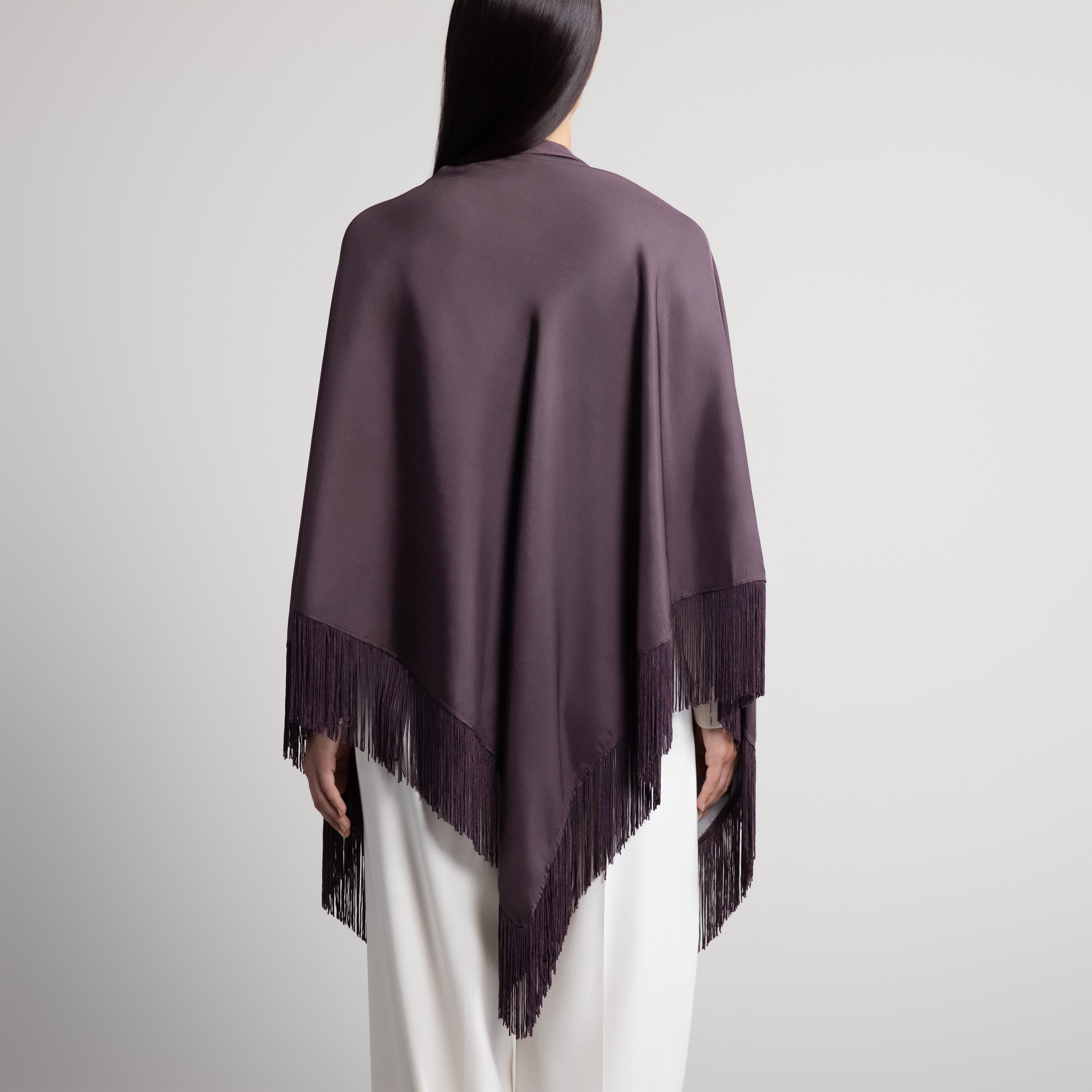 100% Silk Shawl in Chocolate