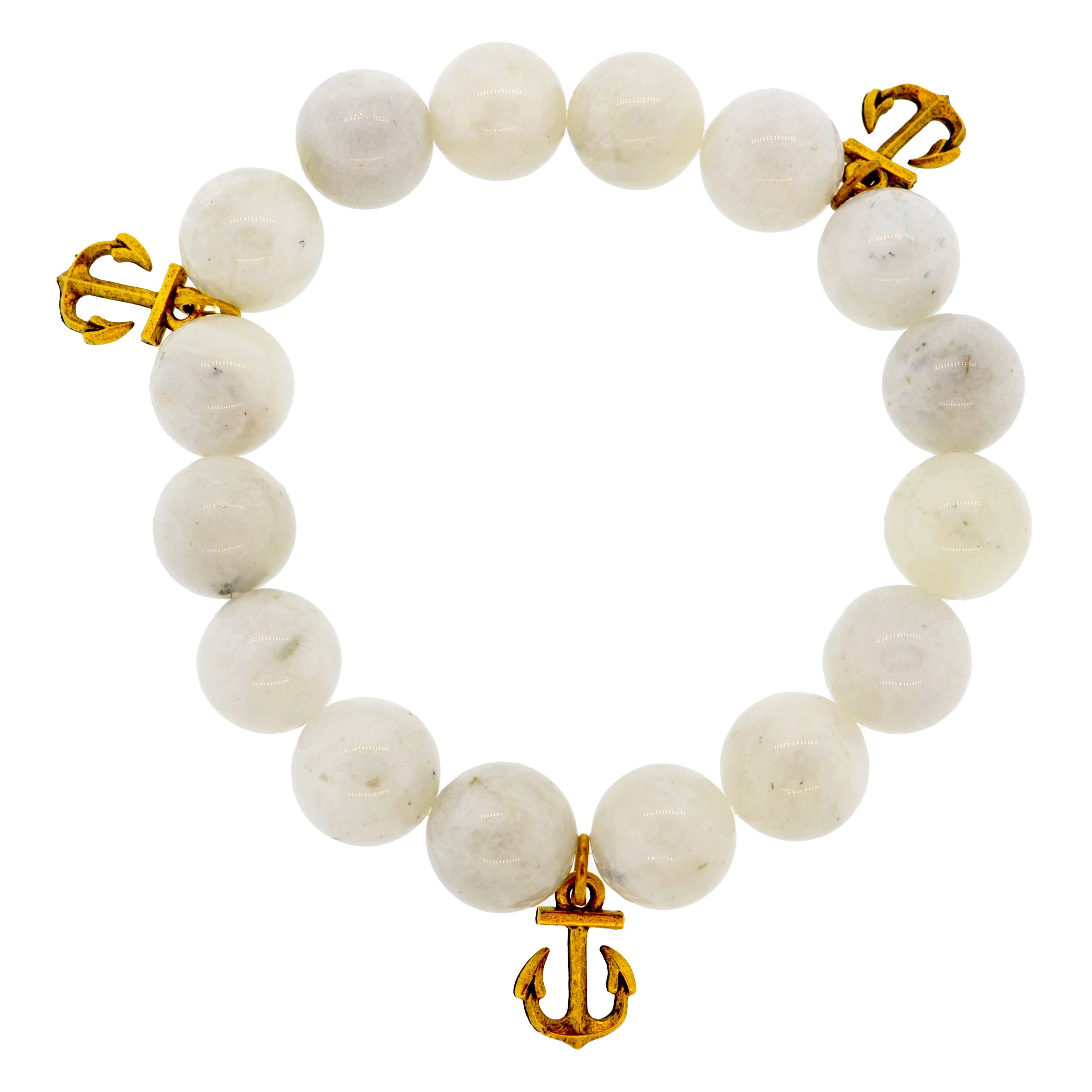 Moonstone Anchor Bracelet