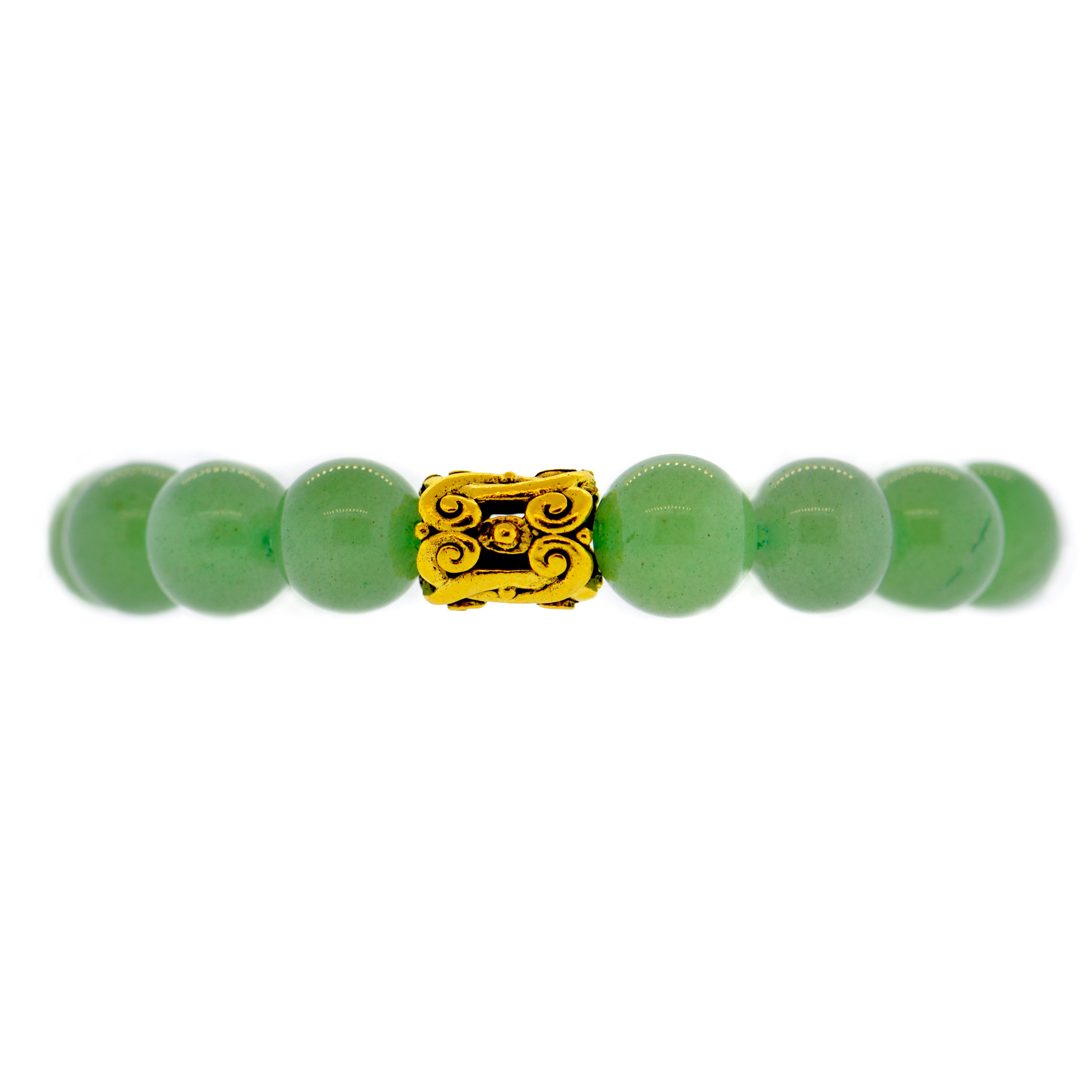 Green Aventurine Baroque Scroll Bracelet