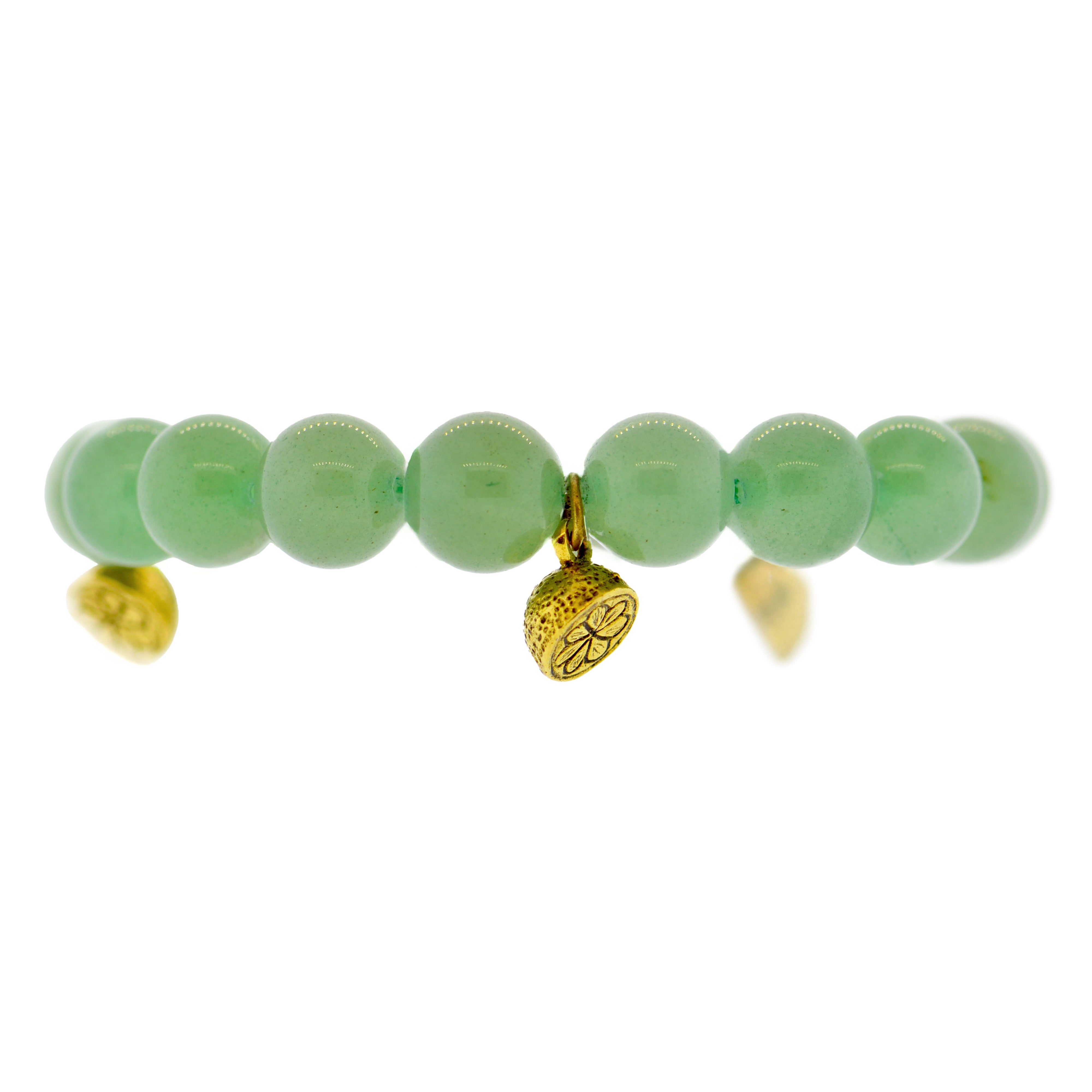 Green Aventurine Half Lemon Capri Bracelet