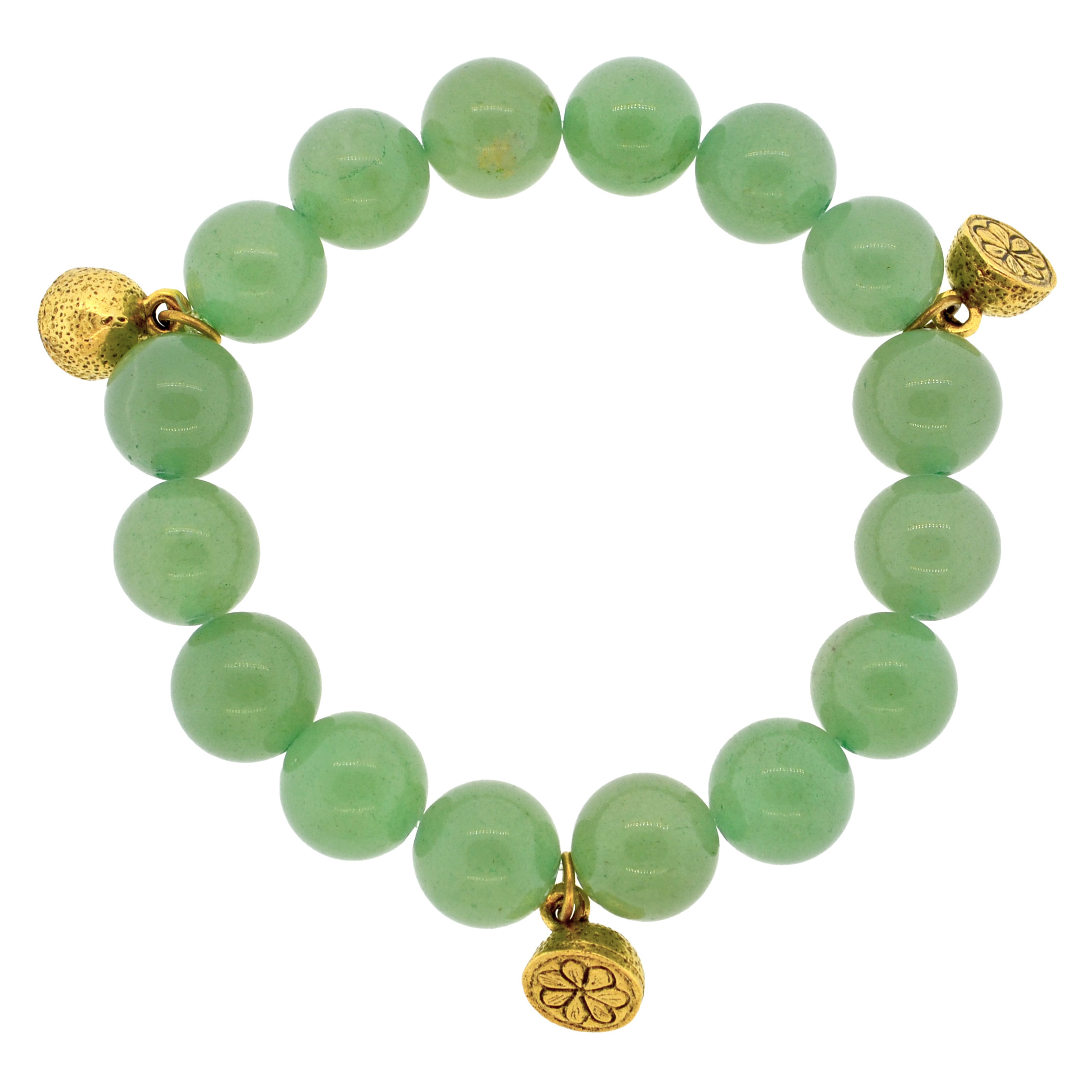 Green Aventurine Half Lemon Capri Bracelet