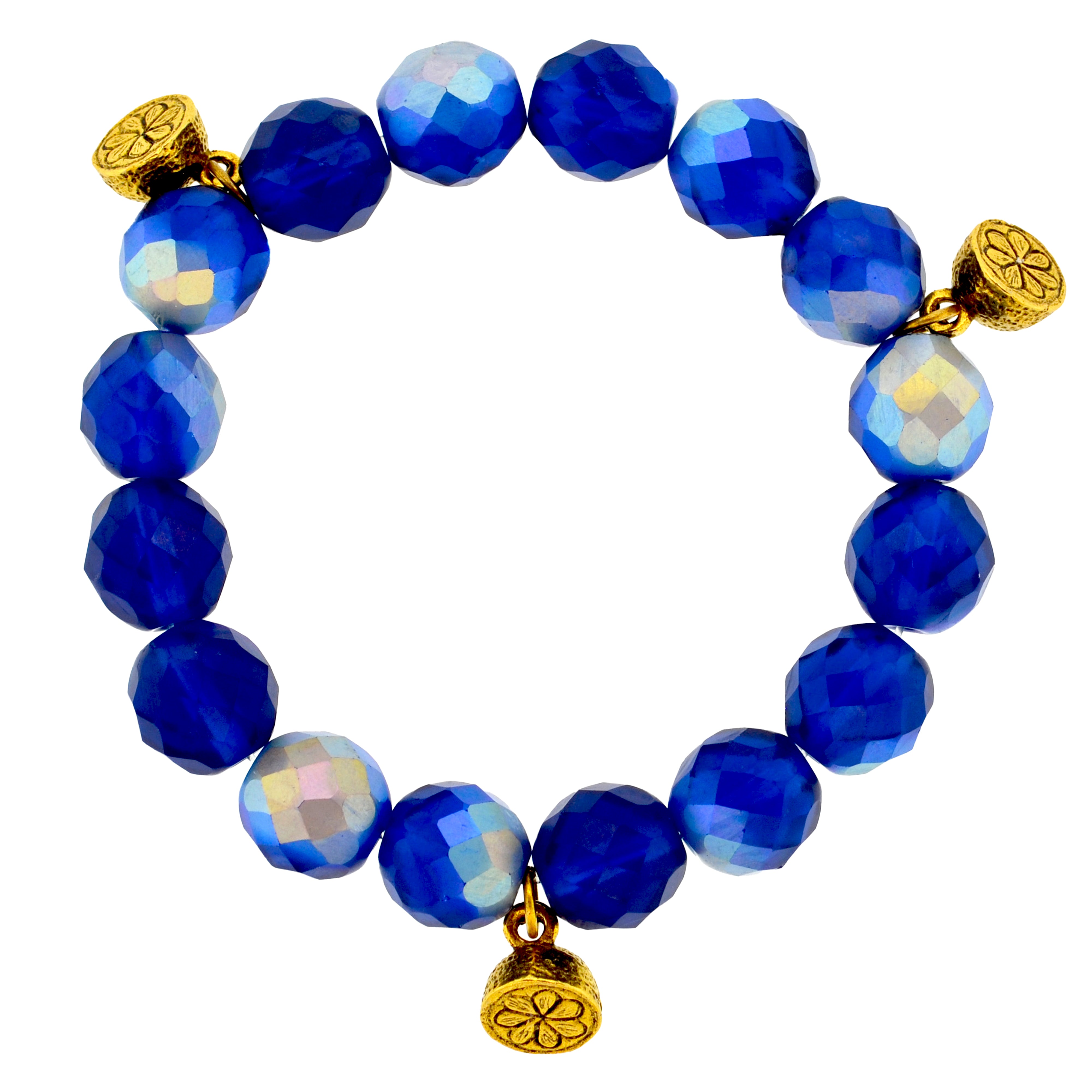 Blue Grotto Half Lemon Capri Bracelet