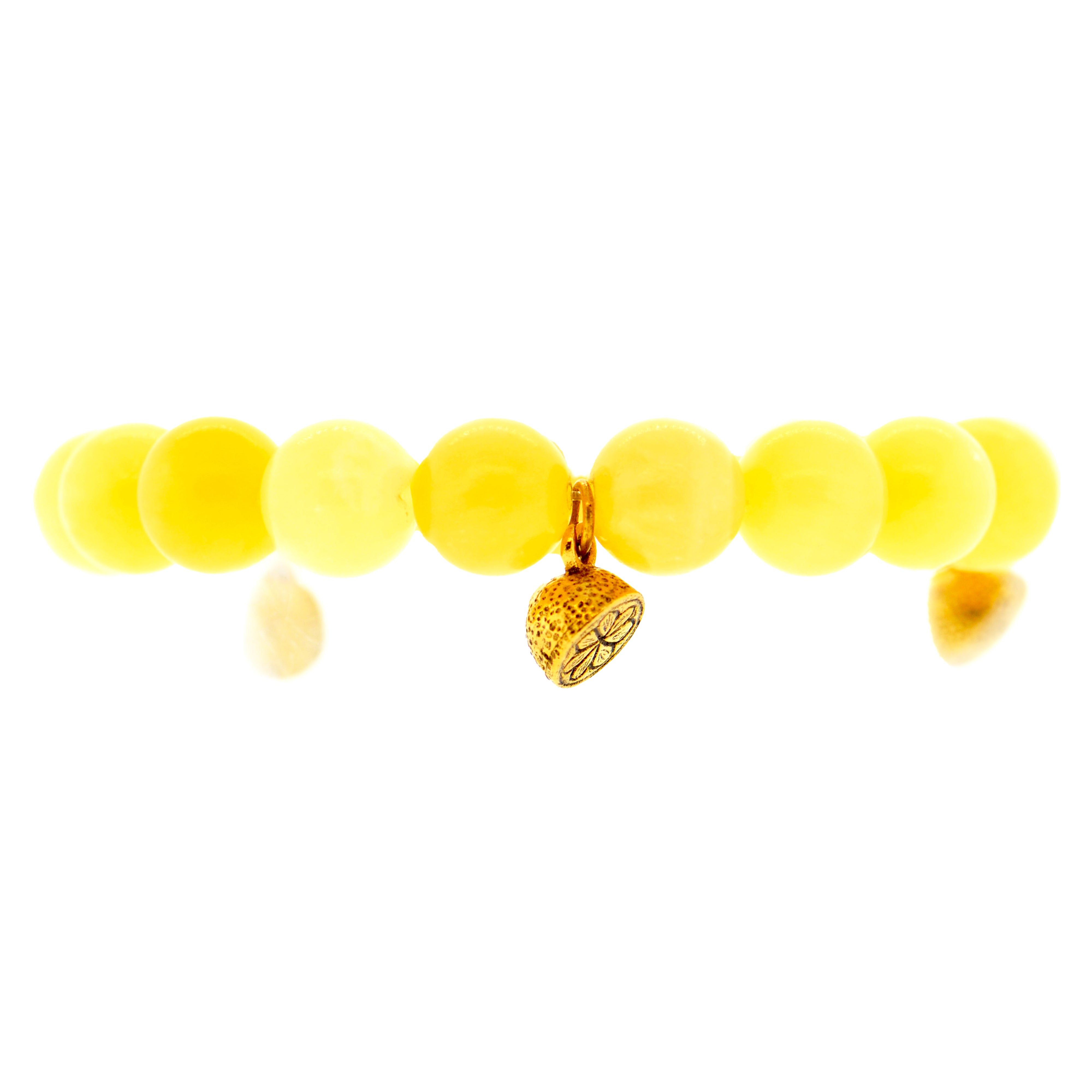 Yellow Calcite Half Lemon Capri Bracelet