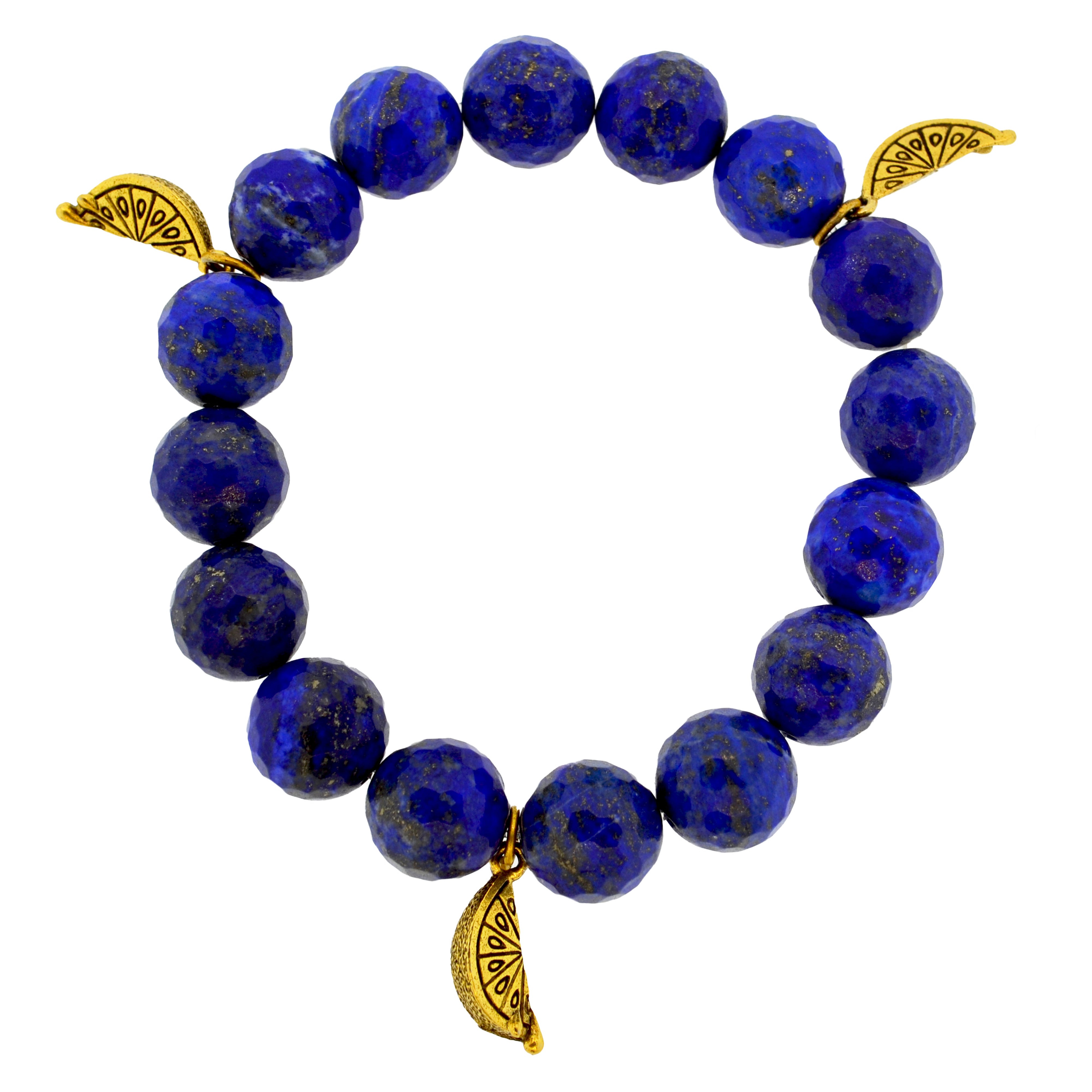 Lapis Lemon Slice Capri Bracelet