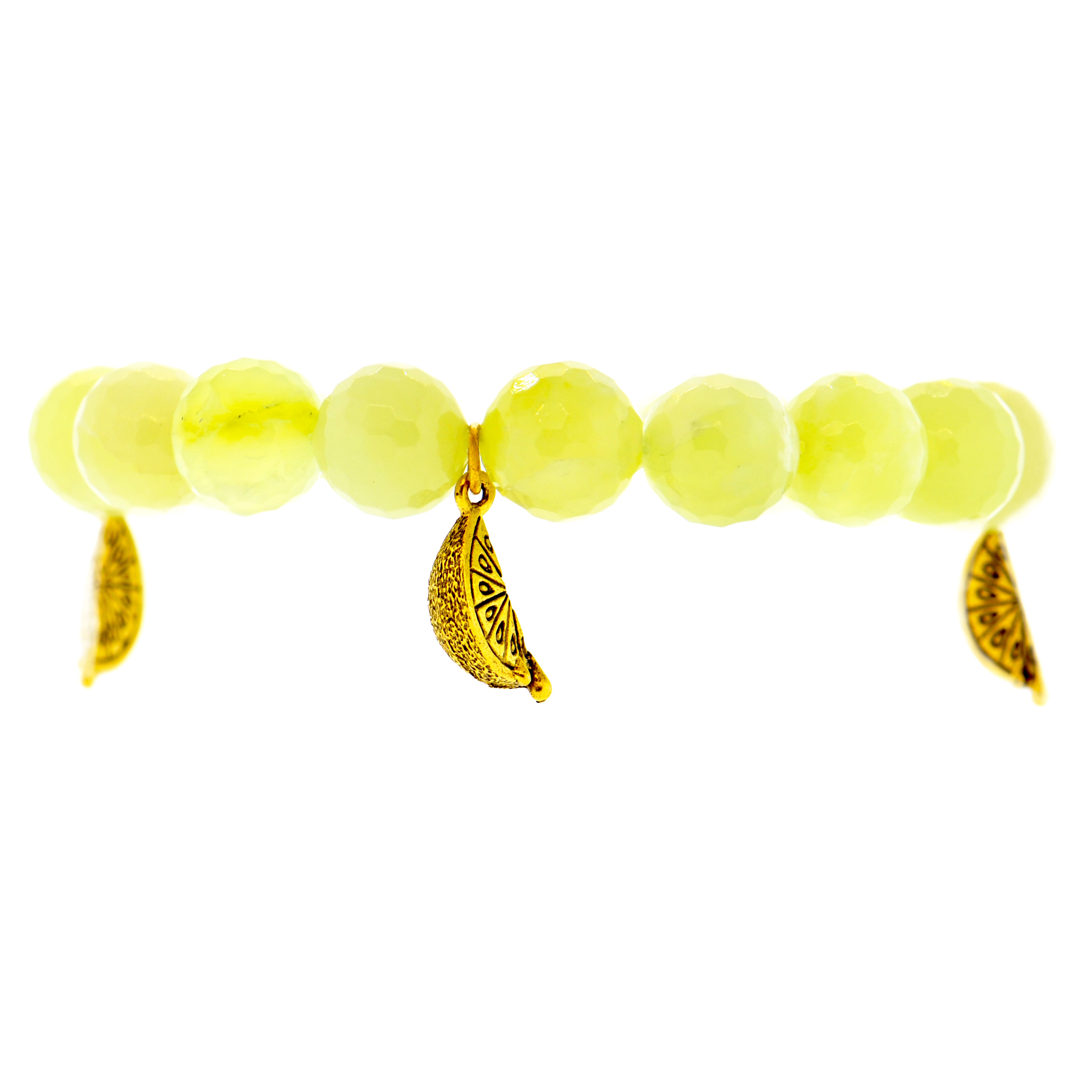 New Jade Lemon Slice Capri Bracelet