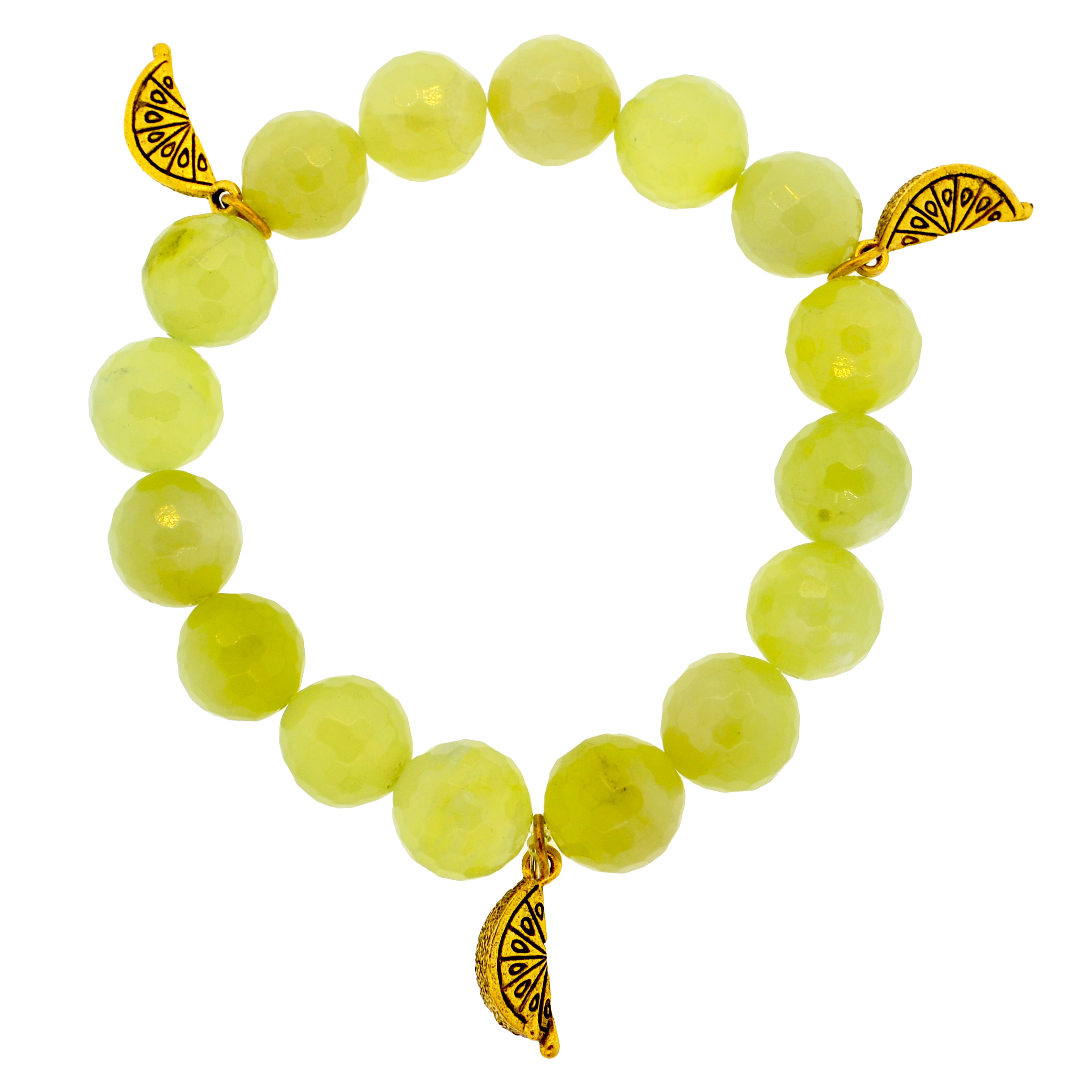 New Jade Lemon Slice Capri Bracelet