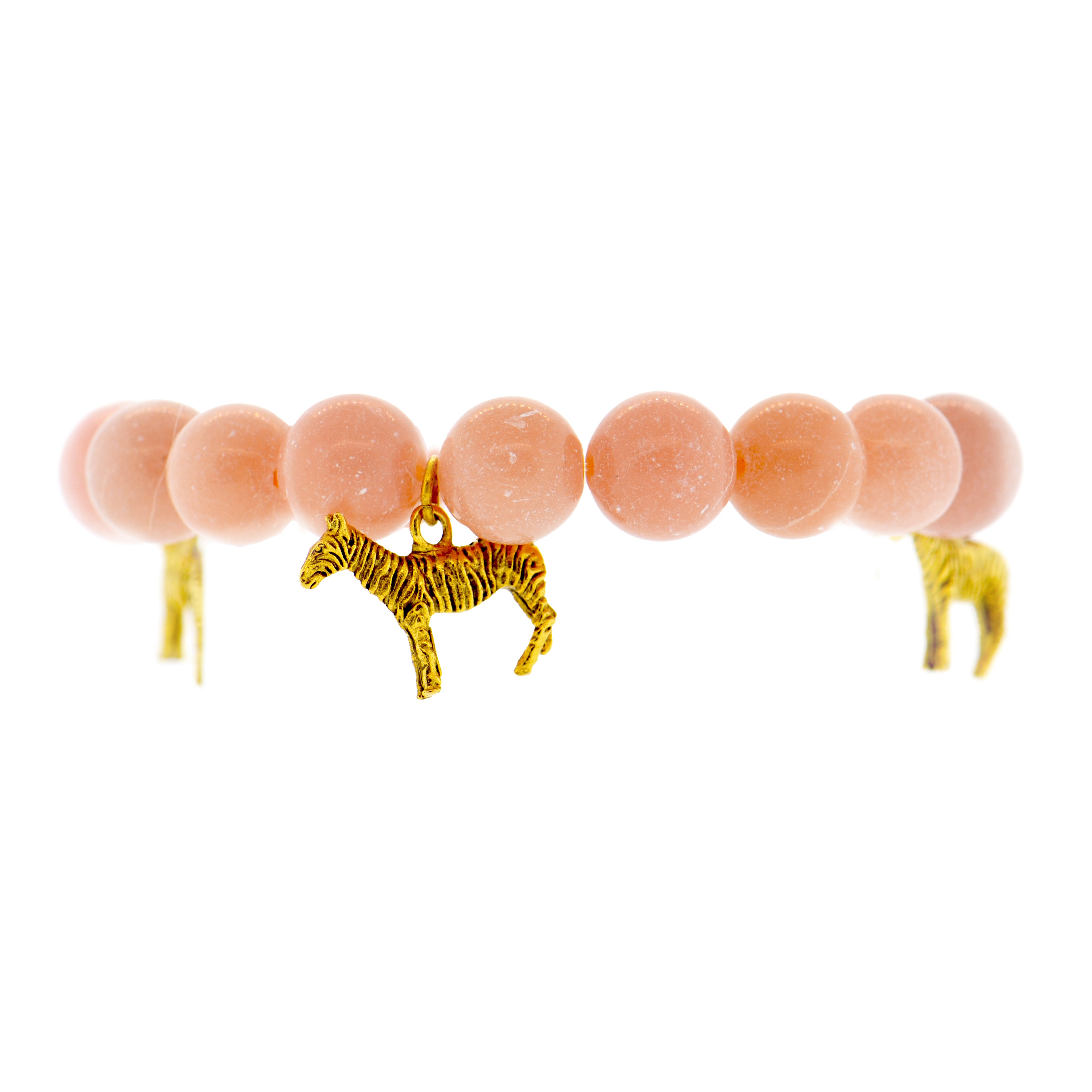 Pink Aragonite Zebra Bracelet