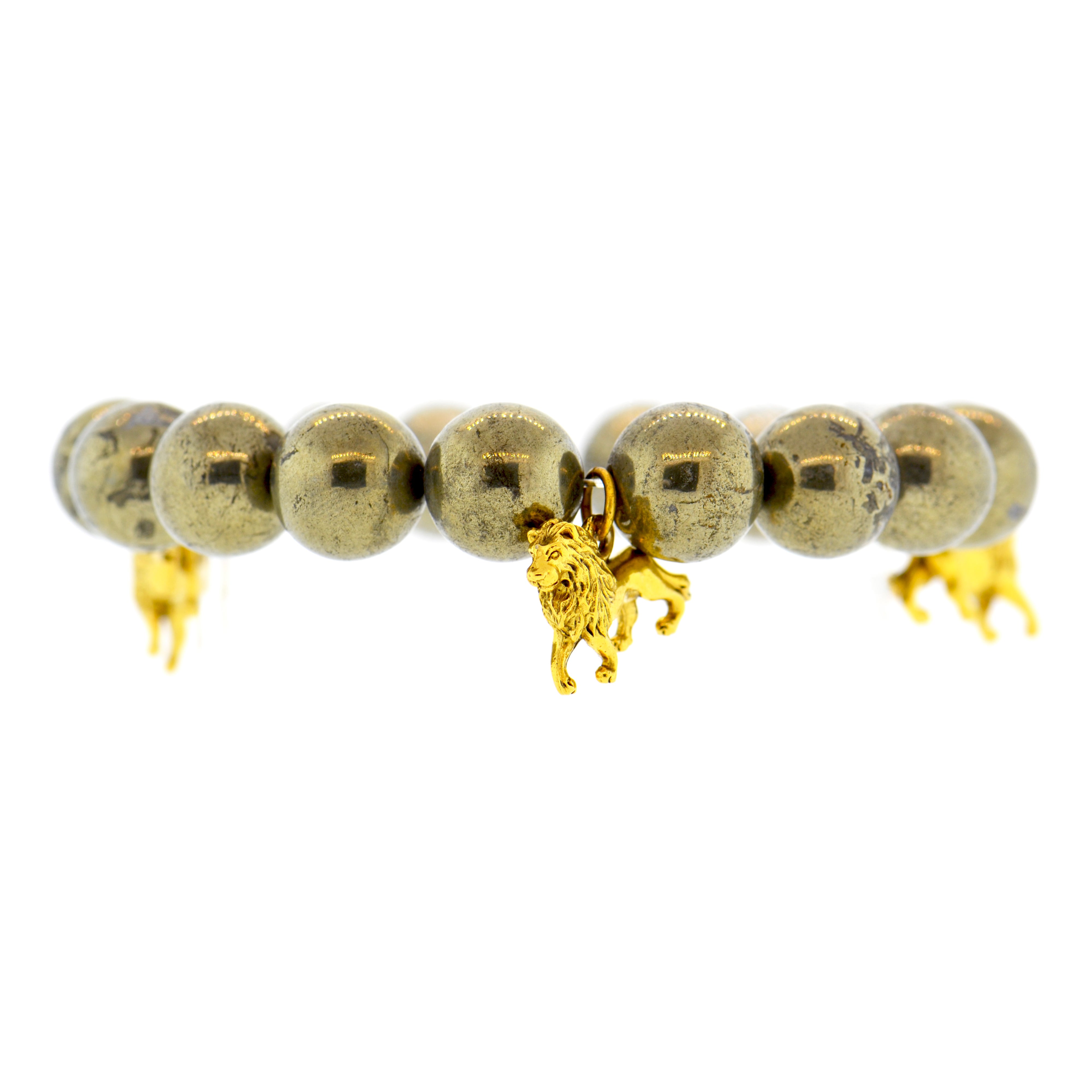 Pyrite Lion Bracelet