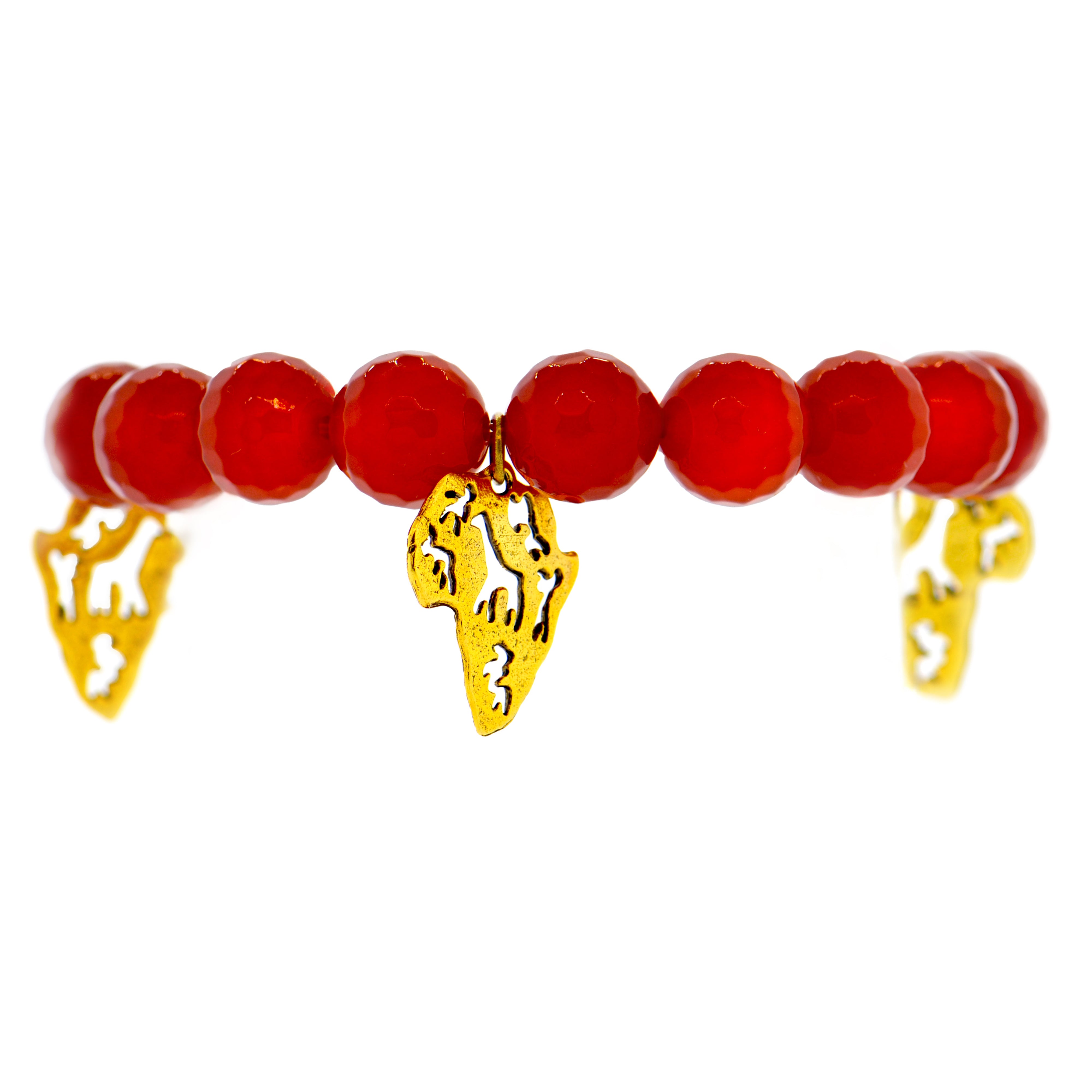 Red Agate Africa Bracelet