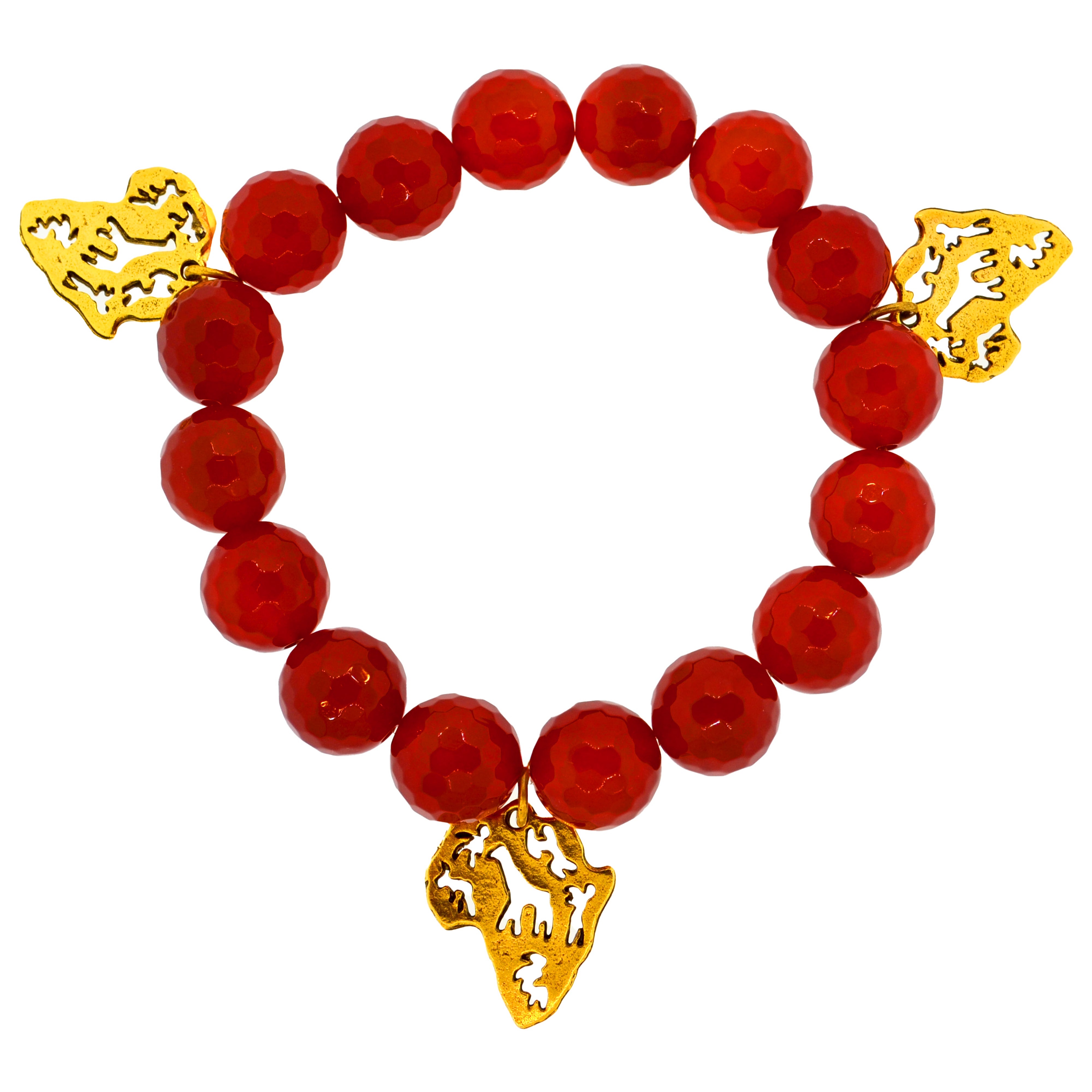 Red Agate Africa Bracelet