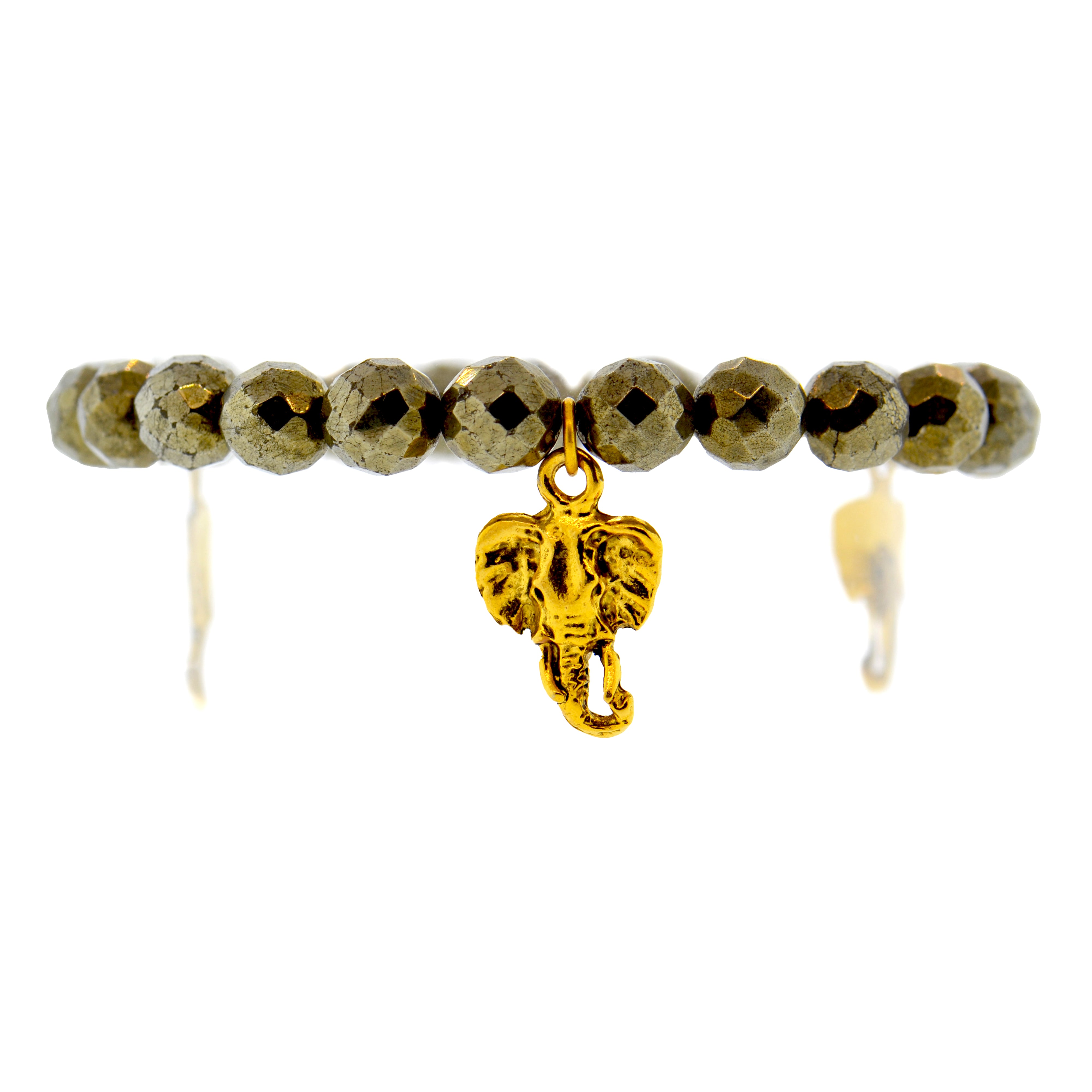 Pyrite Elephant Bracelet