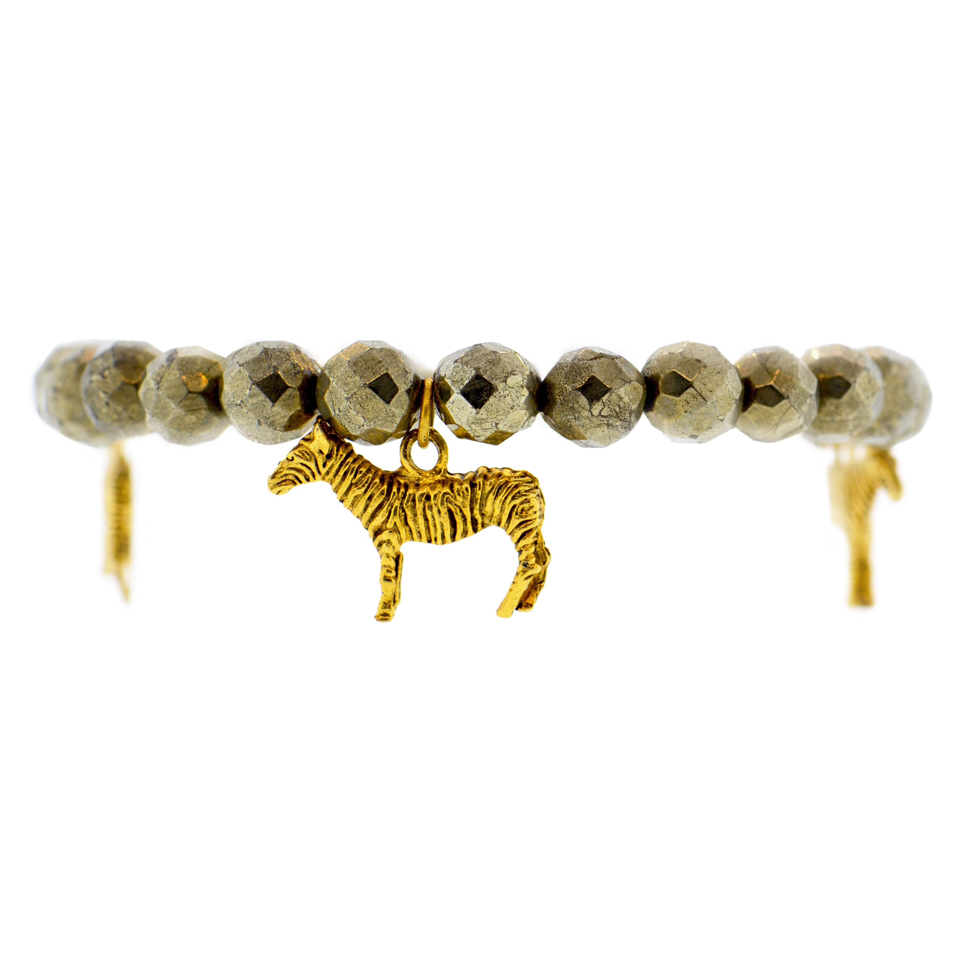 Pyrite Zebra Bracelet