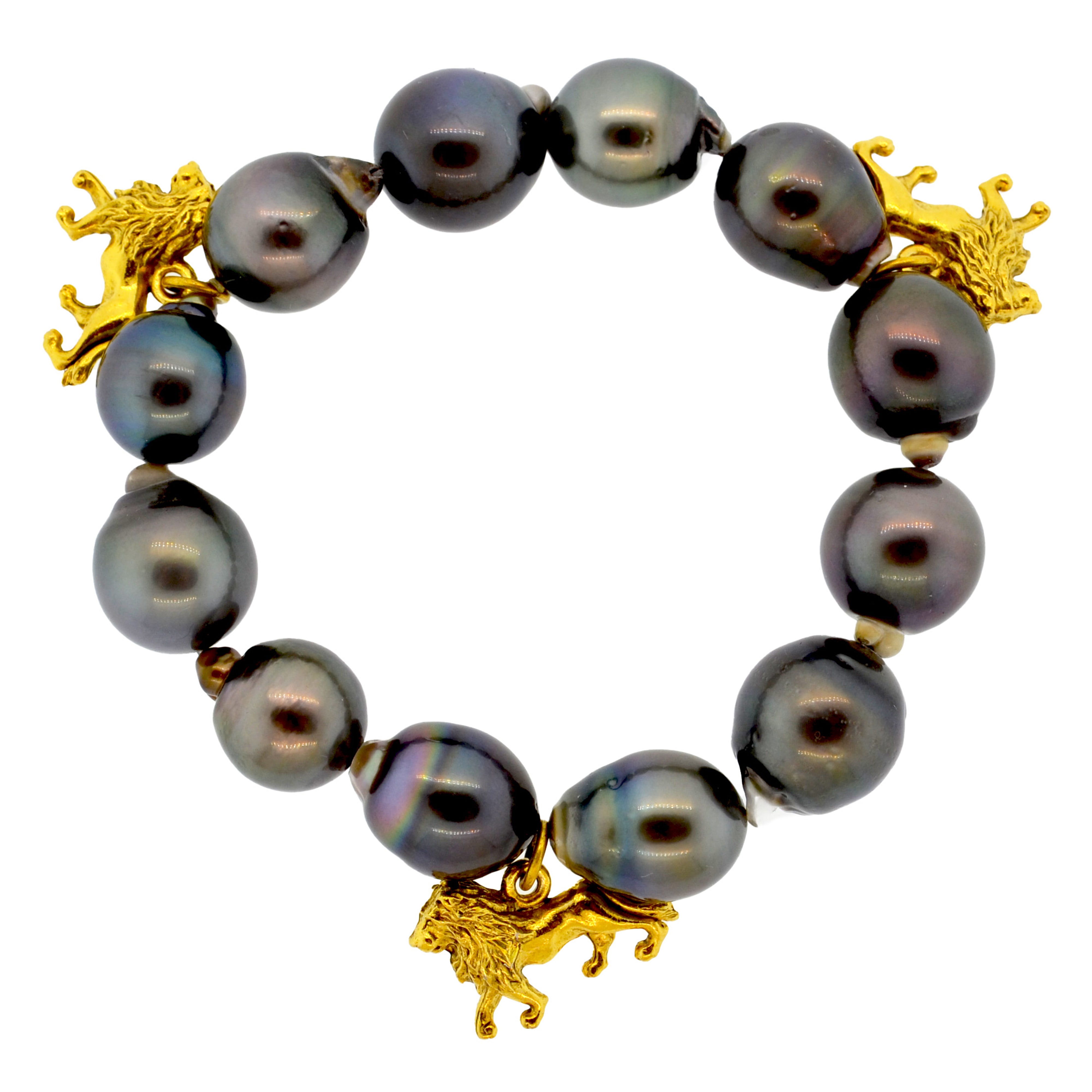 Tahitian Pearl Lion Bracelet