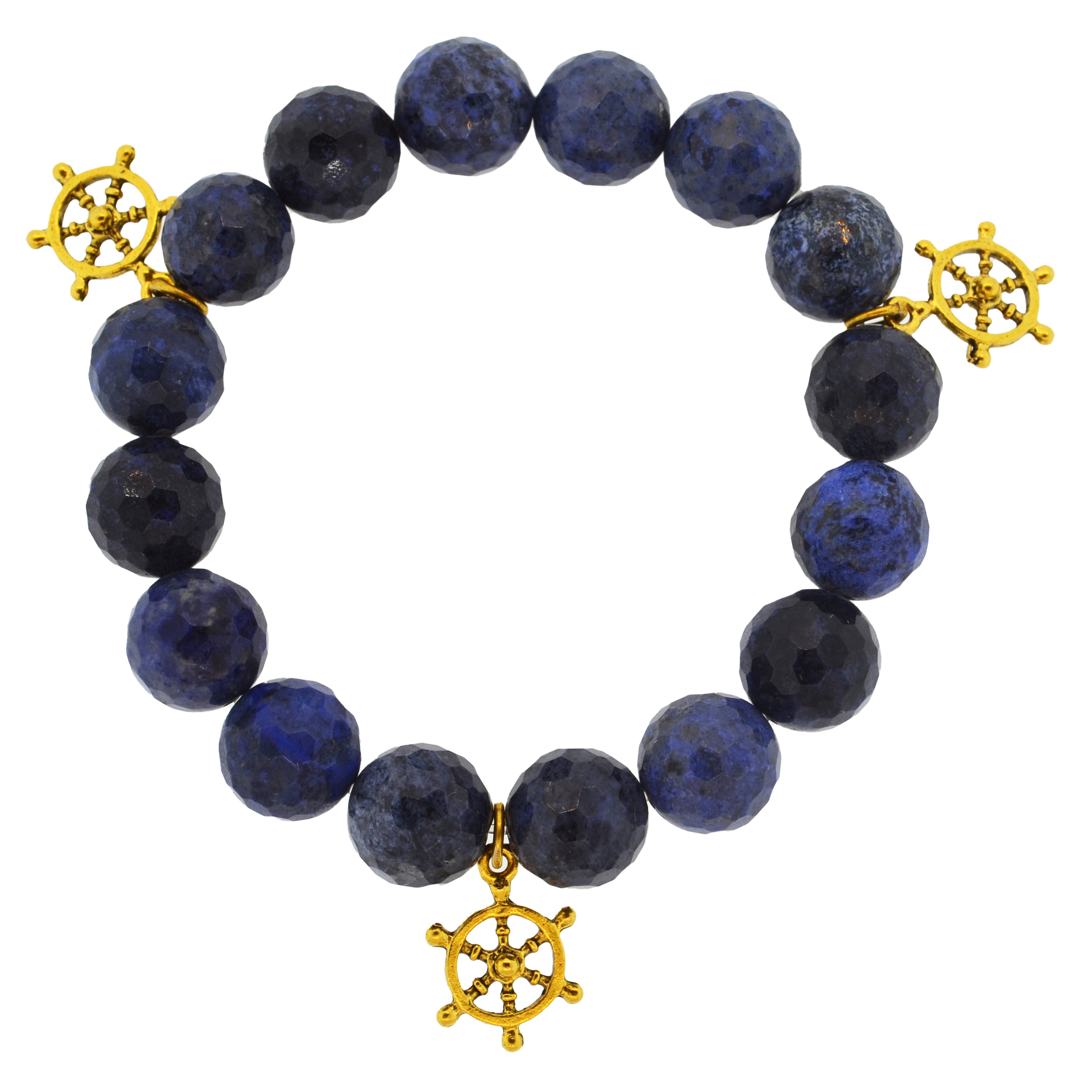 Denim Dumorite Helm Bracelet