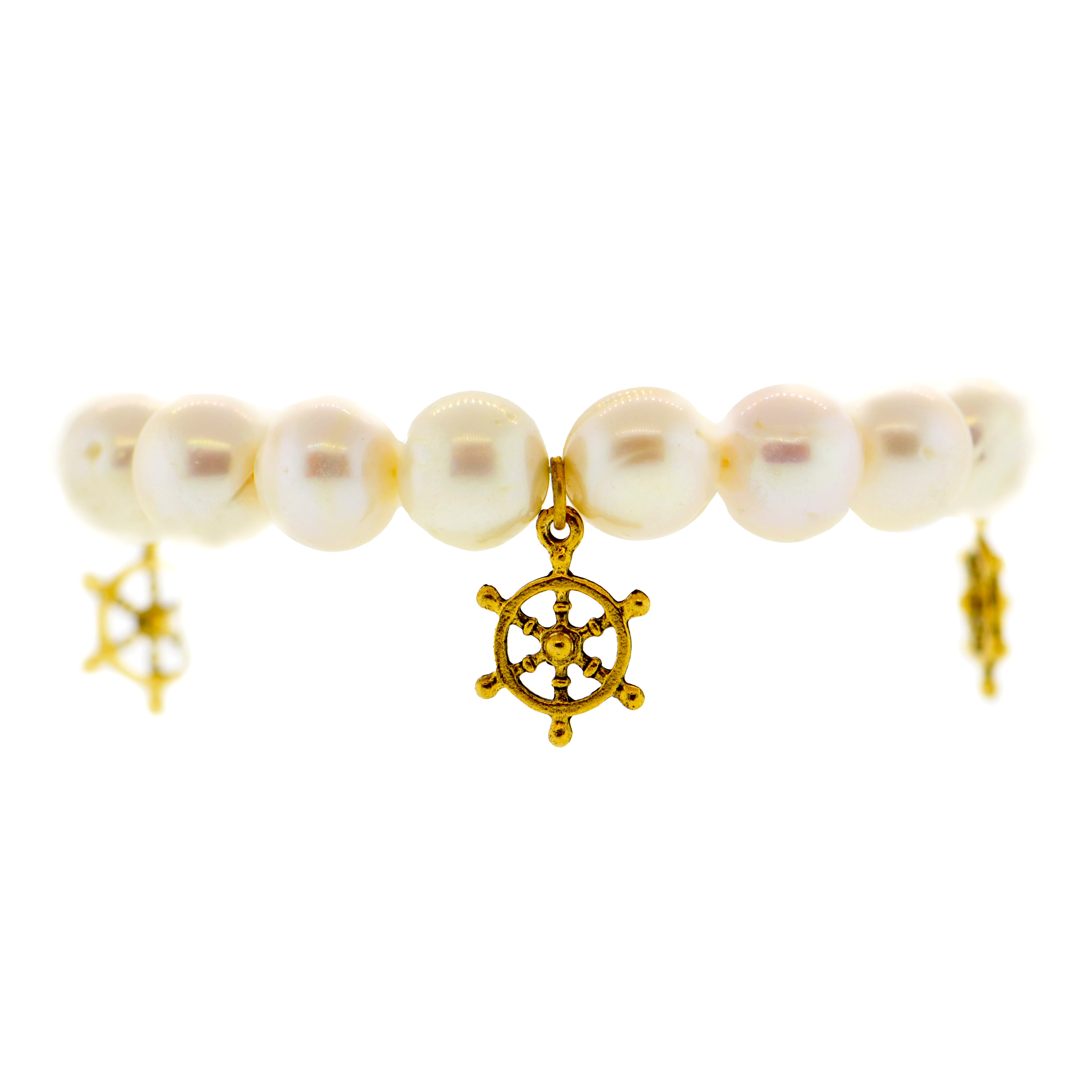 White Pearl Helm Bracelet