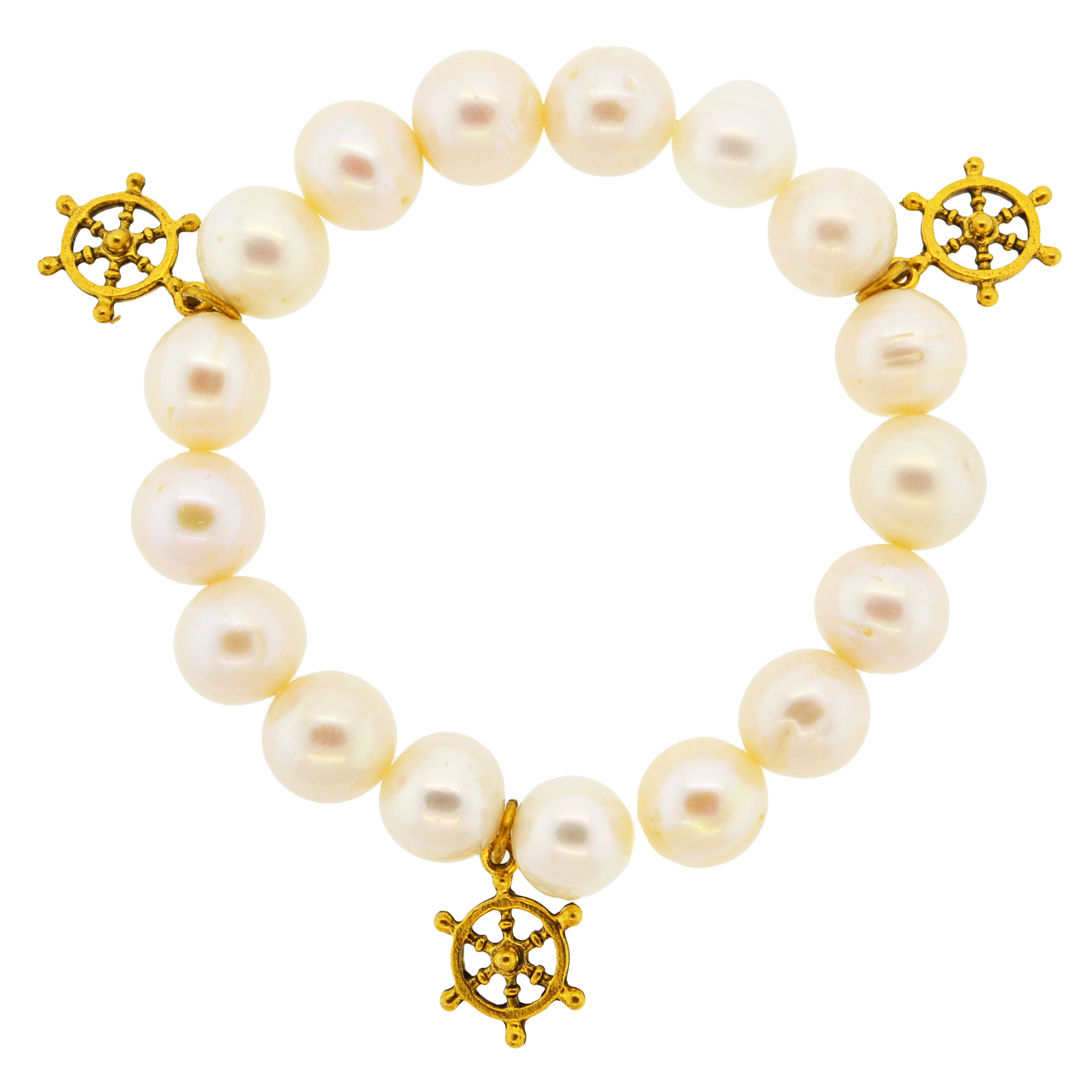 White Pearl Helm Bracelet